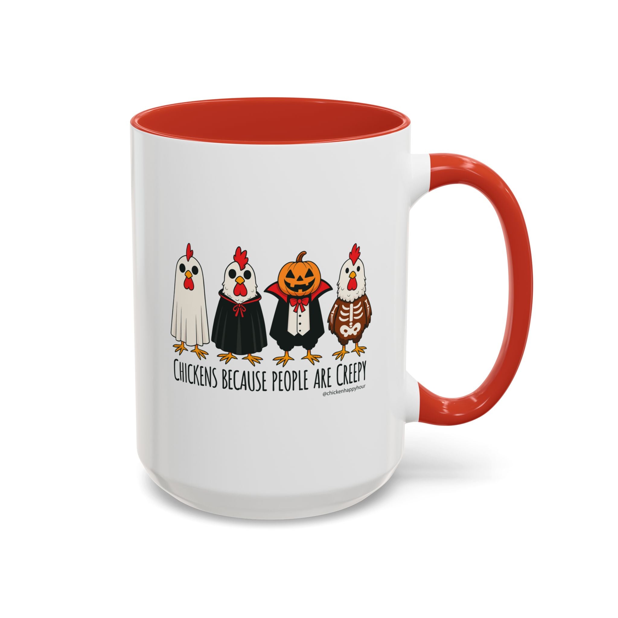 Chickens Because People Are Creepy Coffee Mug