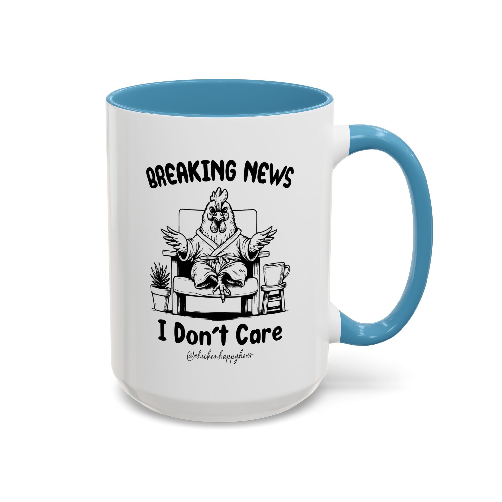 Breaking News I Don't Care Coffee Mug