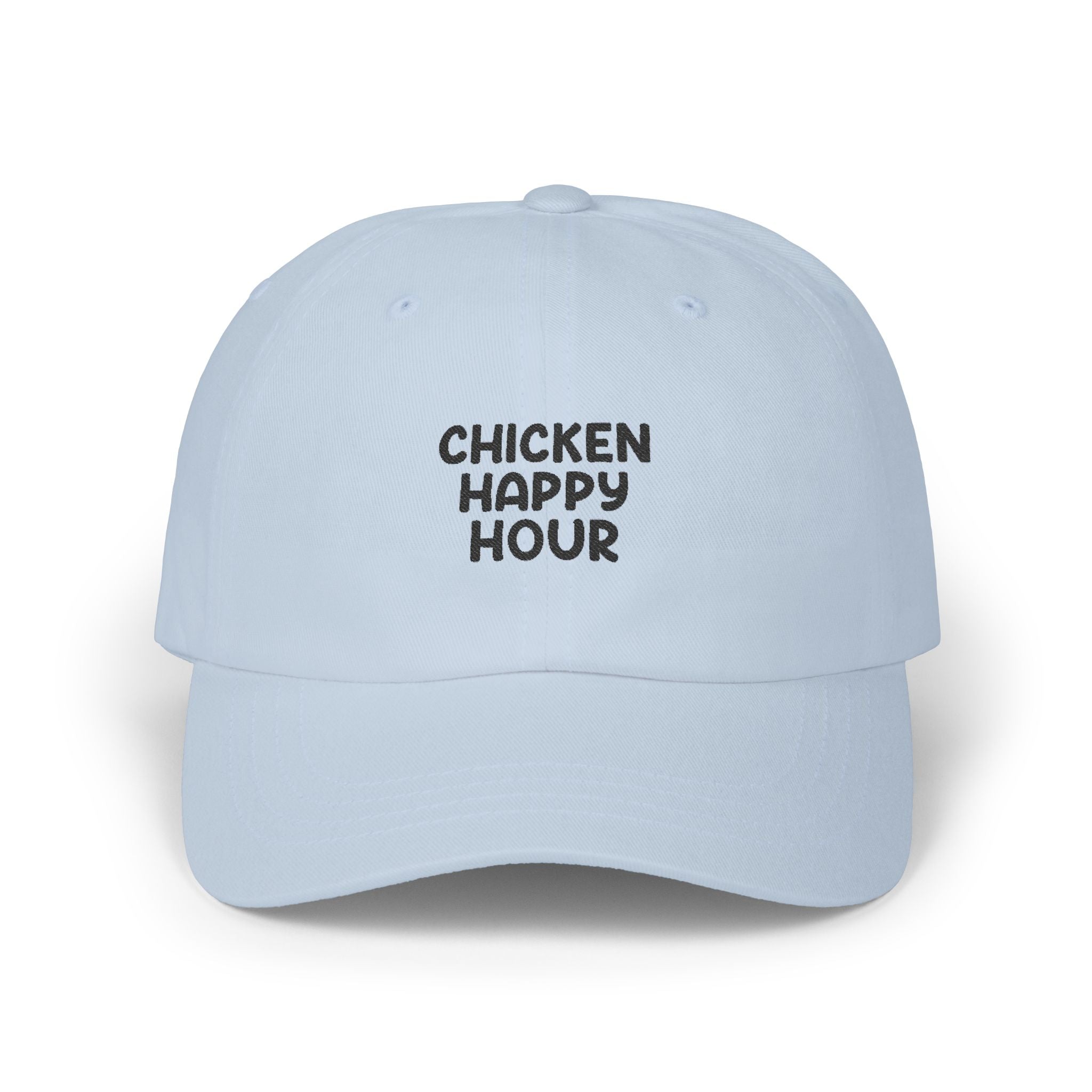 CHICKEN HAPPY HOUR V3 Black Dad Cap
