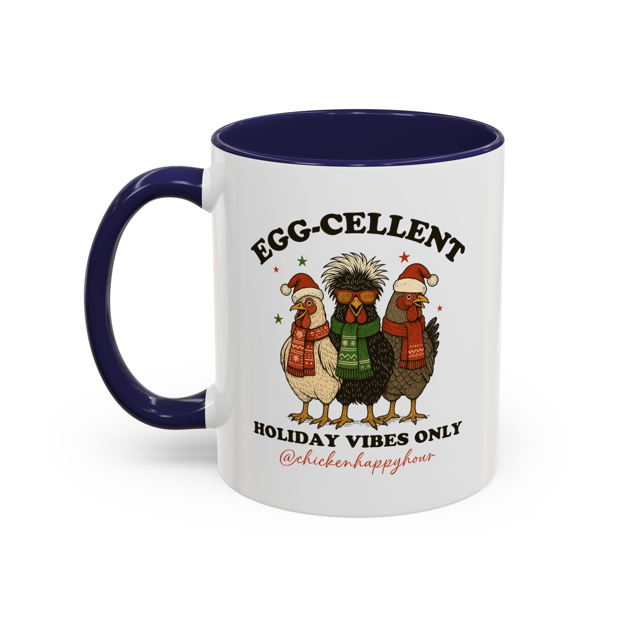 Egg-Cellent Holiday Vibes Only Coffee Mug