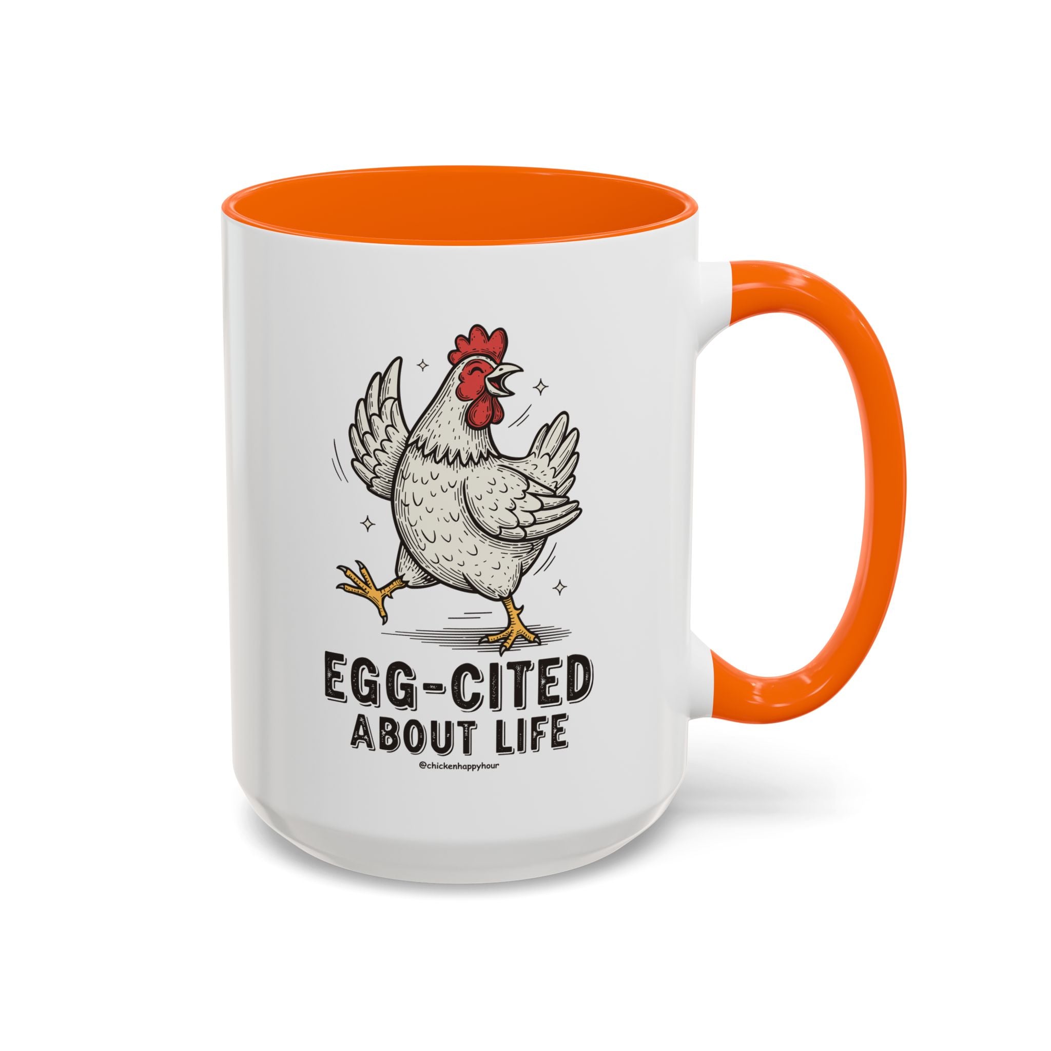 Egg-Cited About Life Coffee Mug