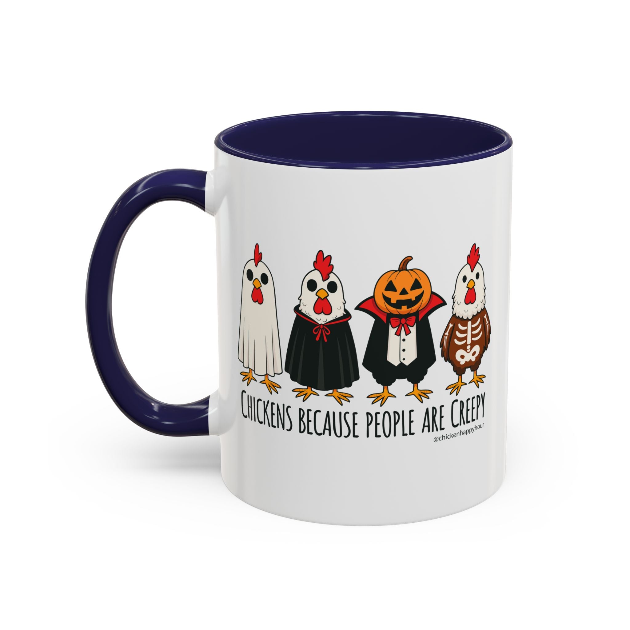 Chickens Because People Are Creepy Coffee Mug