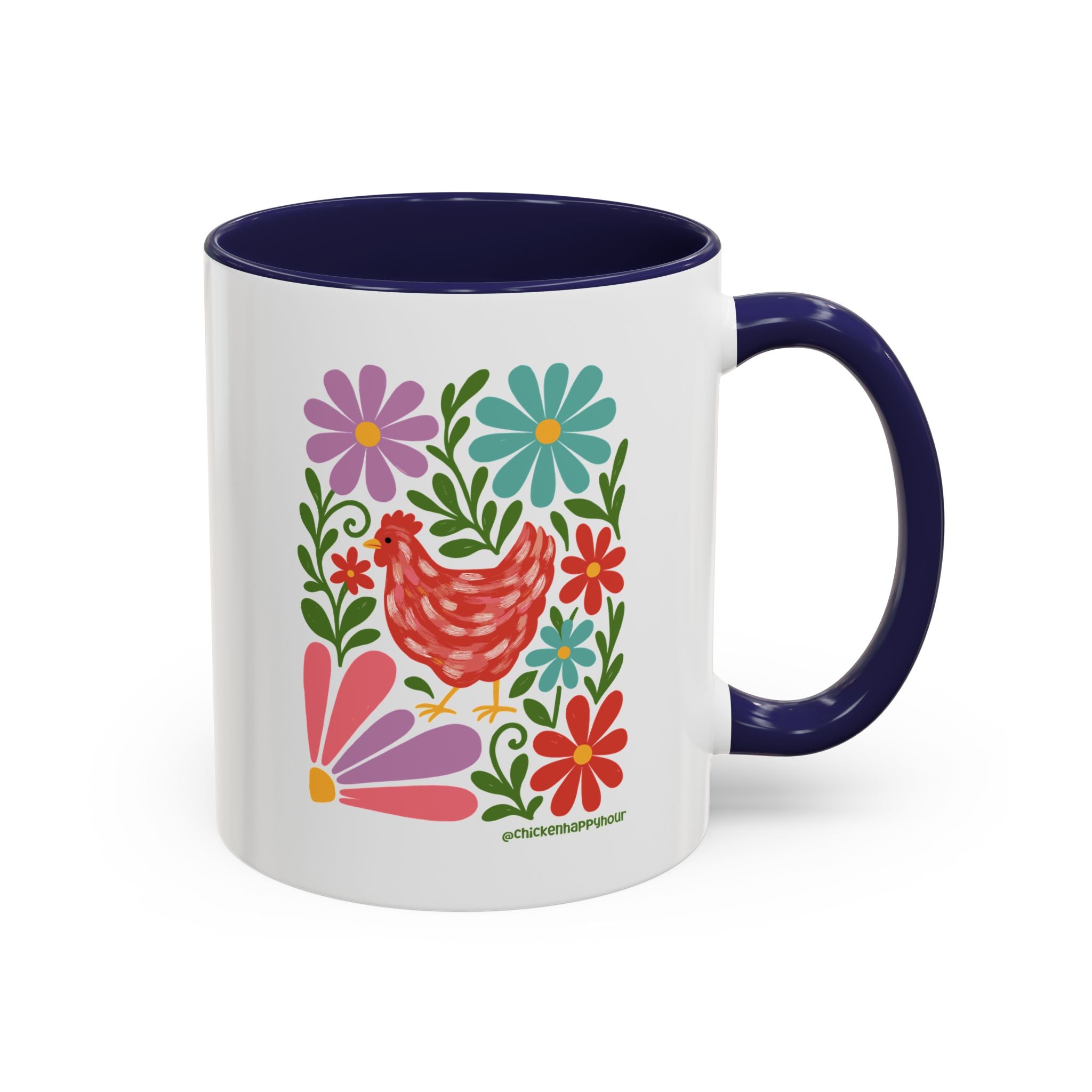 Chicken Blooms Coffee Mug