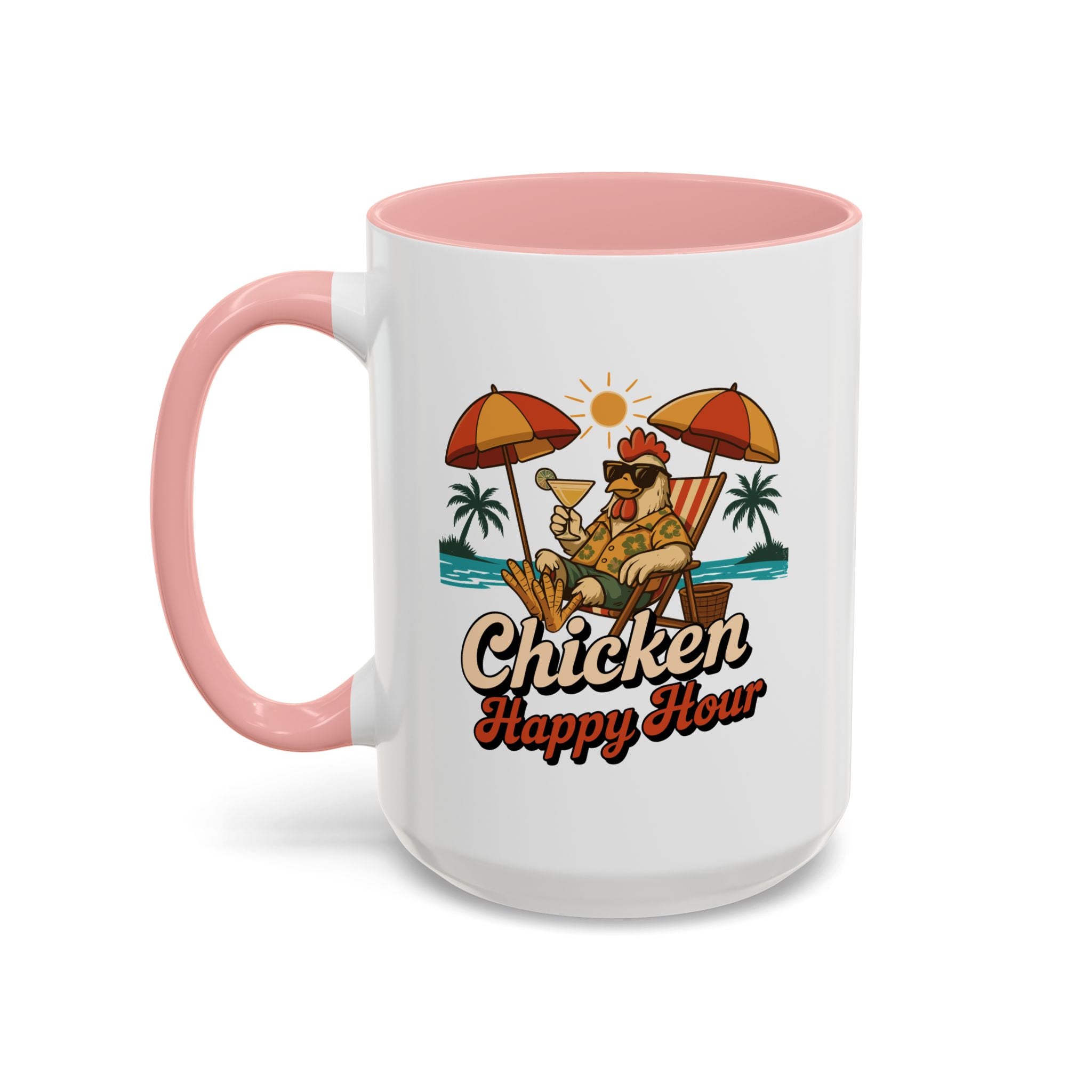 Chicken Happy Hour Beachy Chicken Coffee Mug