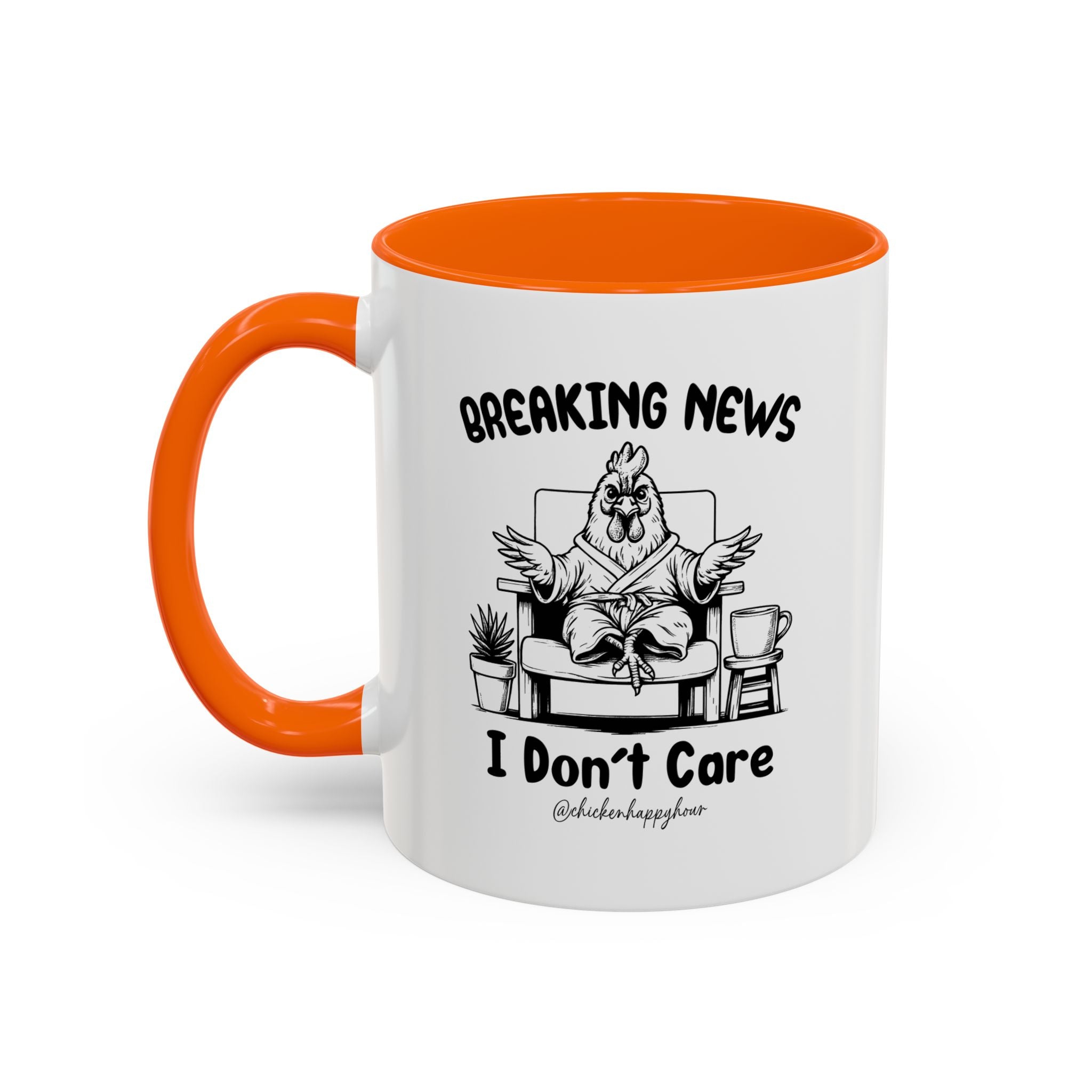 Breaking News I Don't Care Coffee Mug