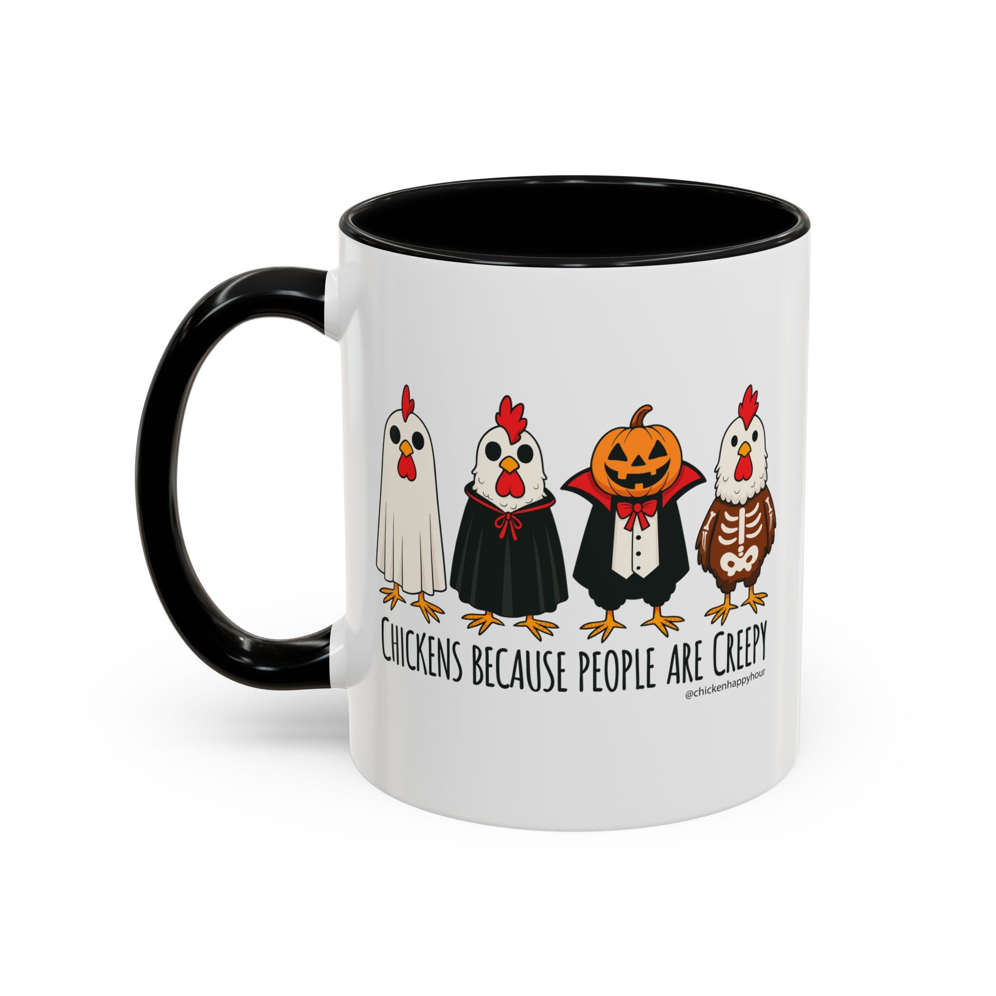 Chickens Because People Are Creepy Coffee Mug