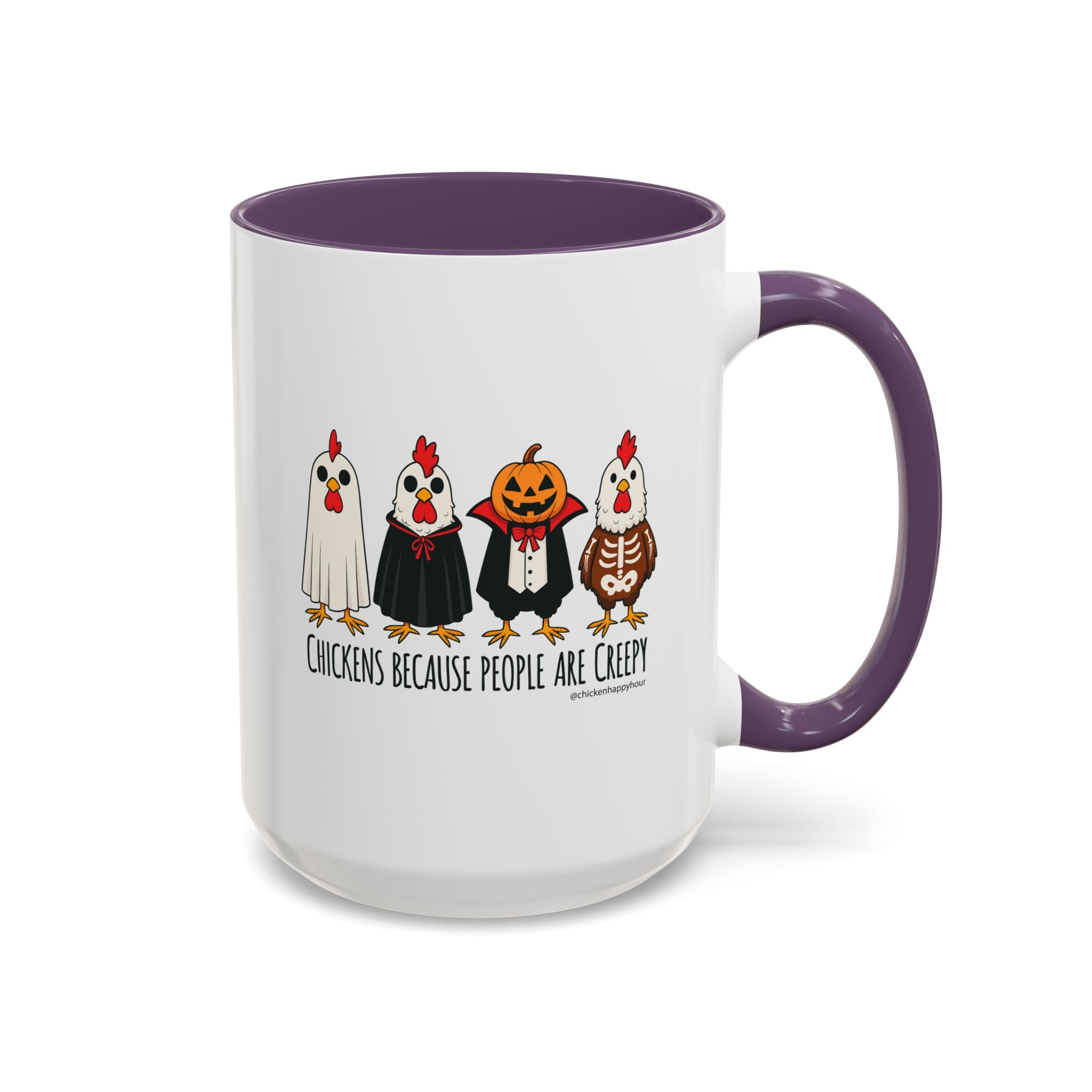 Chickens Because People Are Creepy Coffee Mug