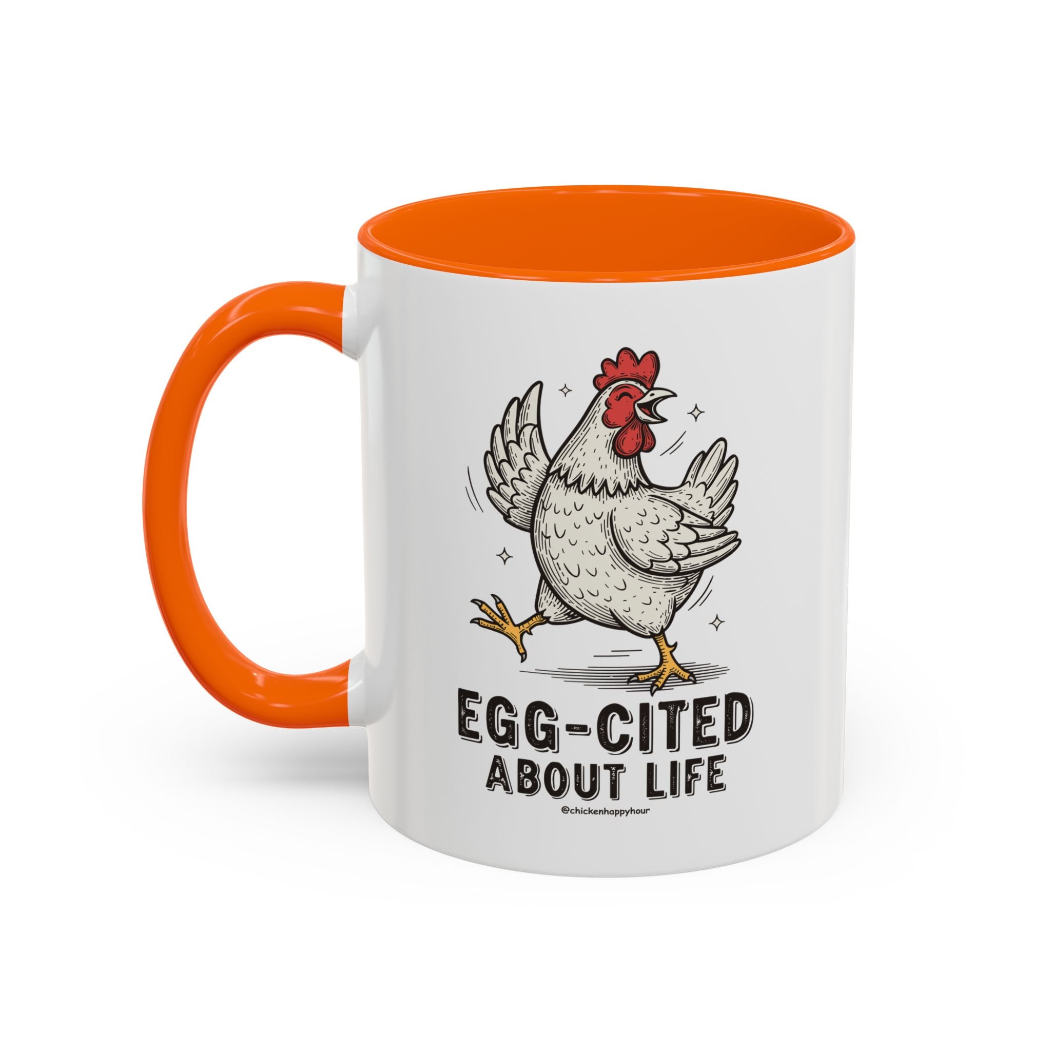 Egg-Cited About Life Coffee Mug