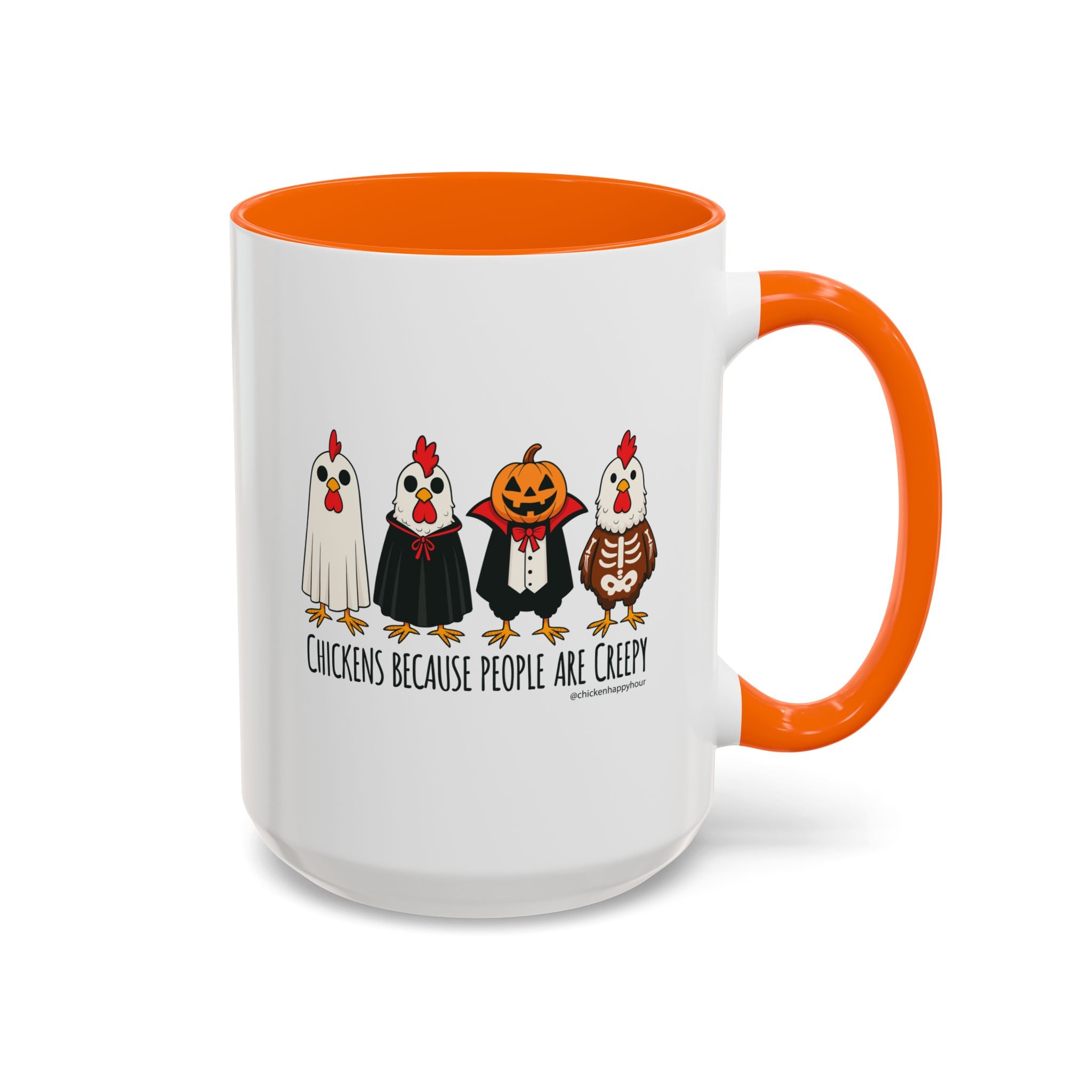 Chickens Because People Are Creepy Coffee Mug