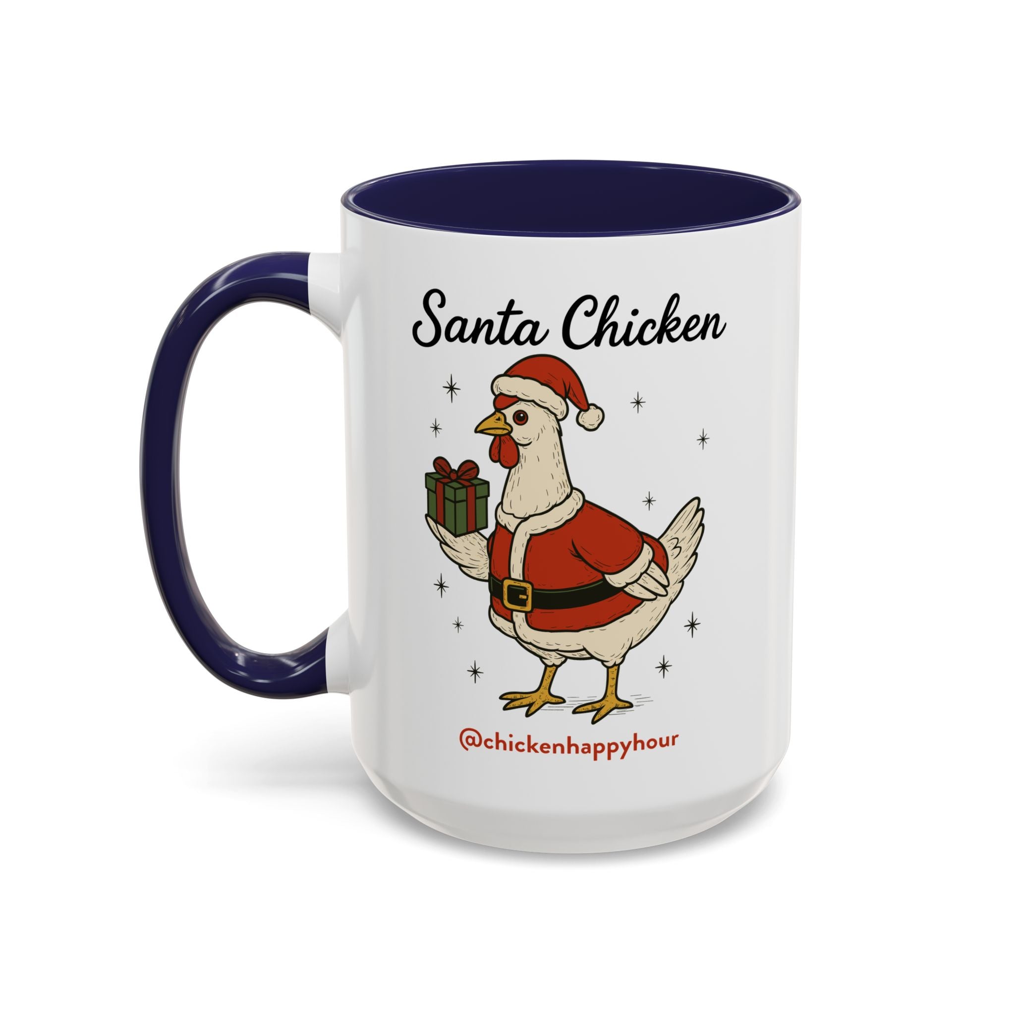 Santa Chicken Coffee Mug