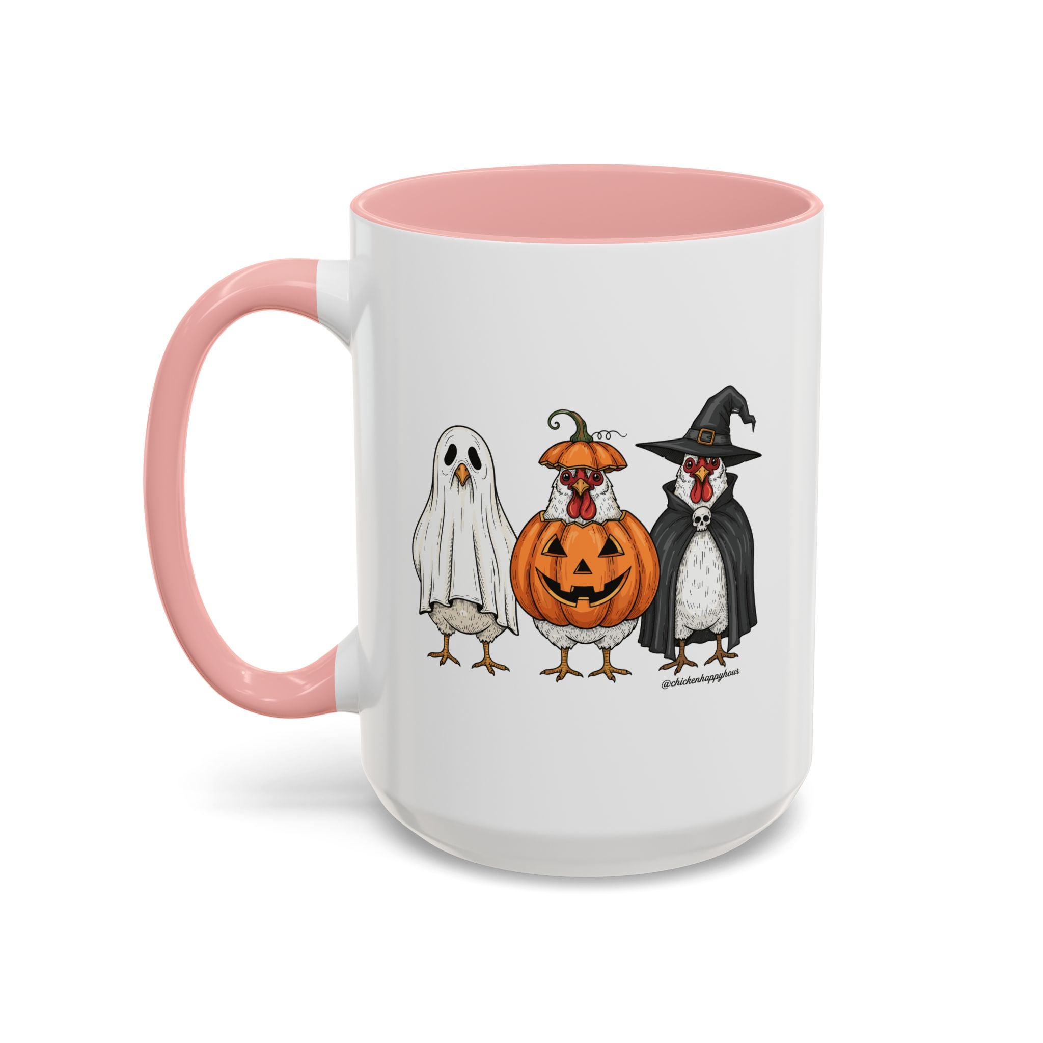 Chickens Wearing Halloween Costumes Coffee Mug