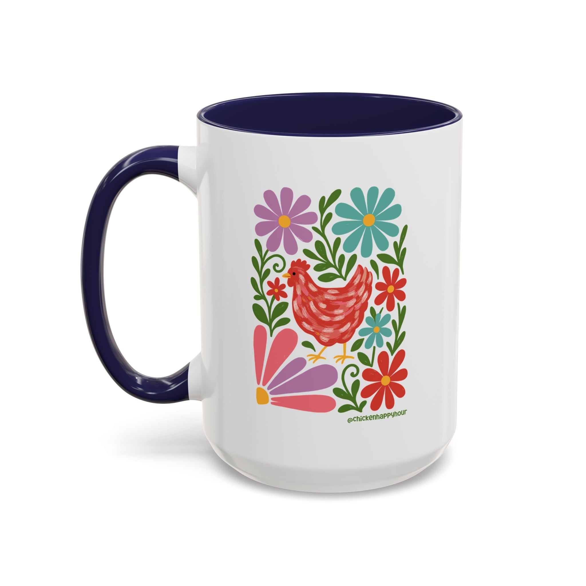 Chicken Blooms Coffee Mug