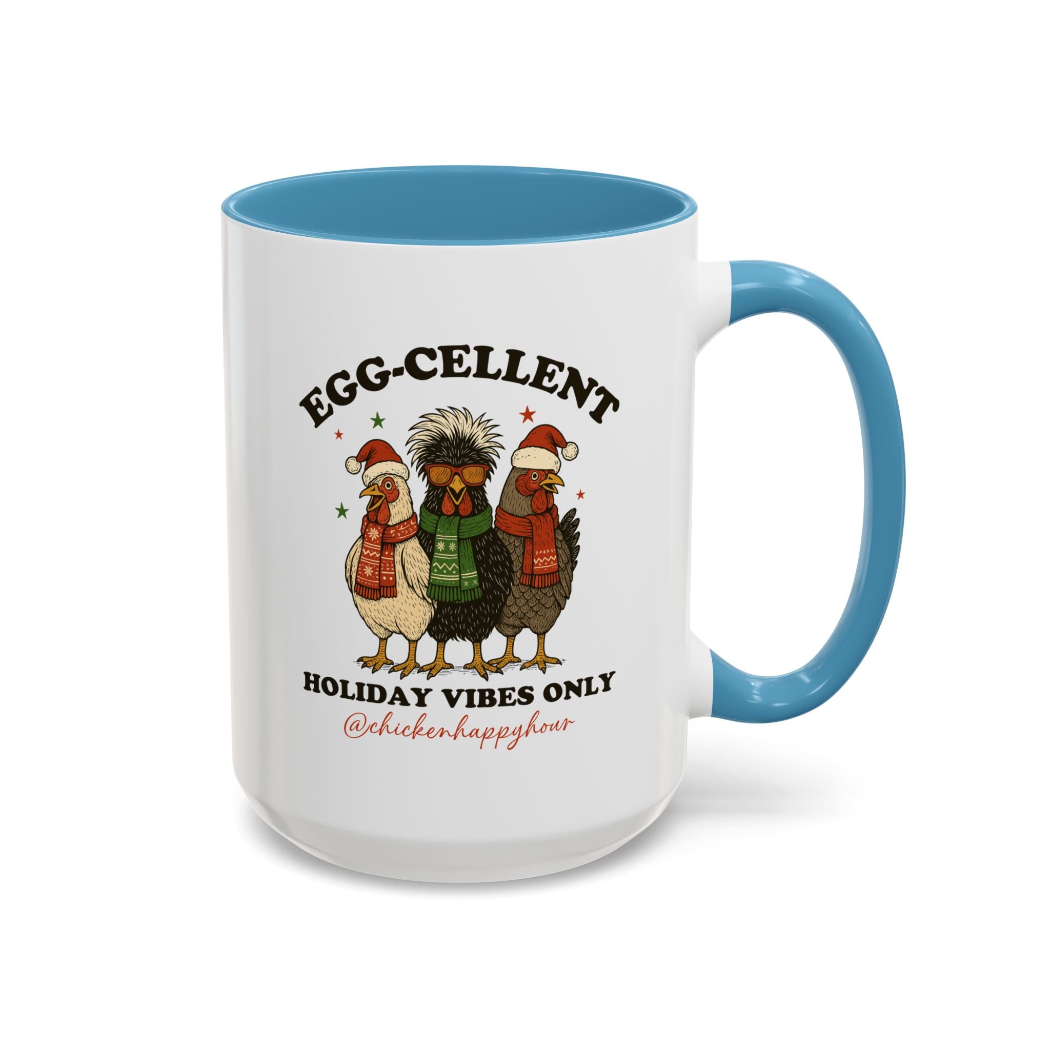 Egg-Cellent Holiday Vibes Only Coffee Mug