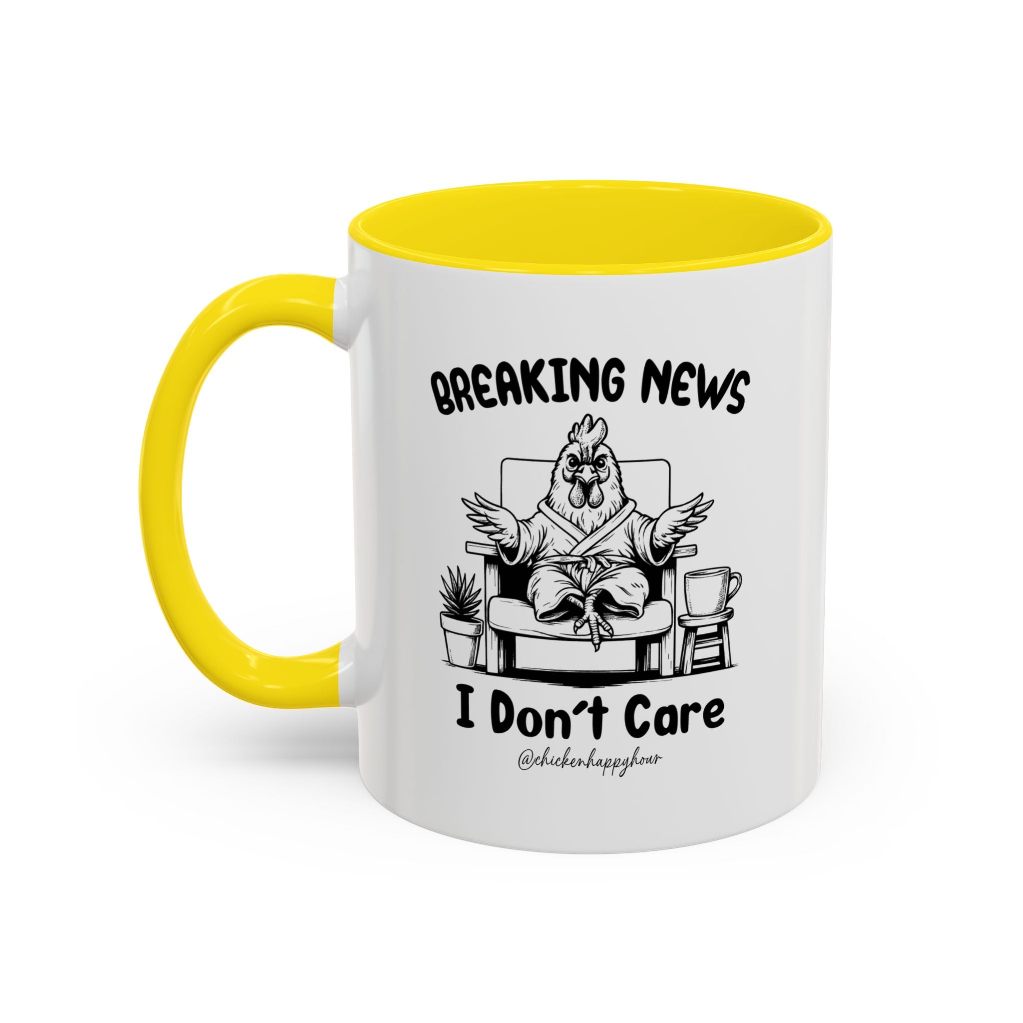 Breaking News I Don't Care Coffee Mug