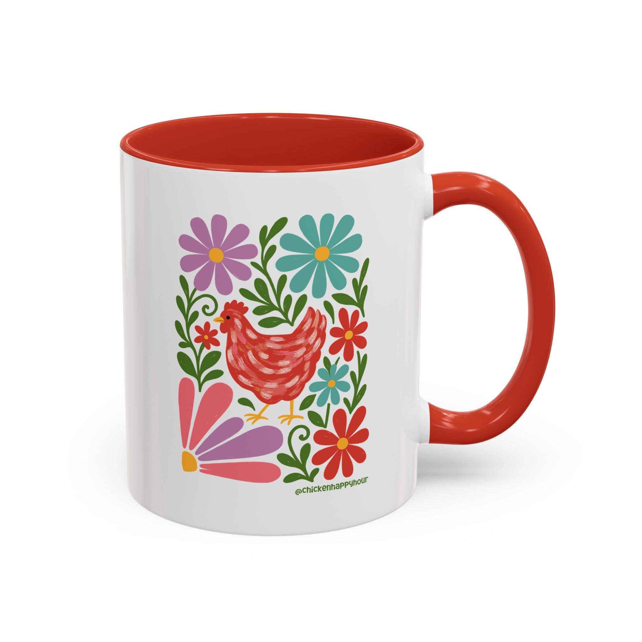 Chicken Blooms Coffee Mug