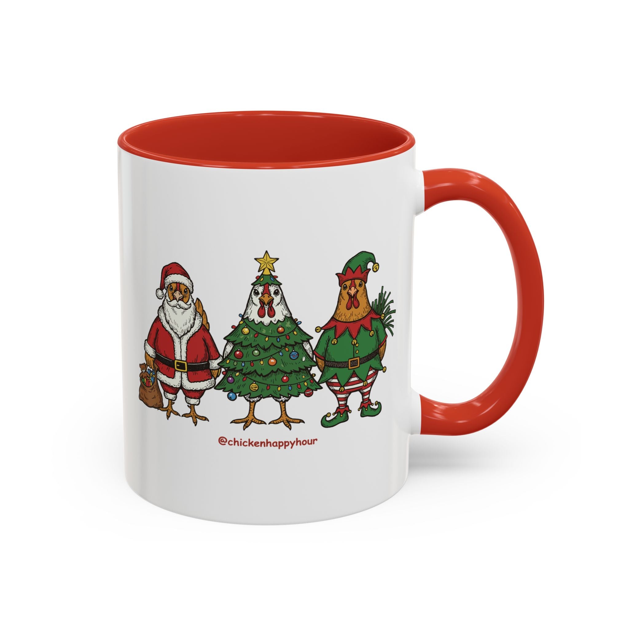 Christmas Chicken Coffee Mug