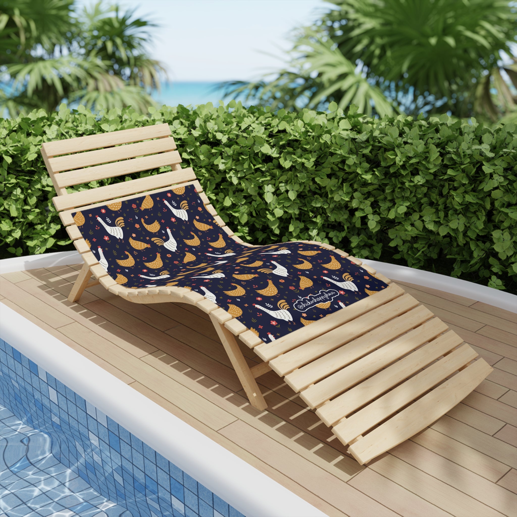 Chicken Seamless Beach Towel