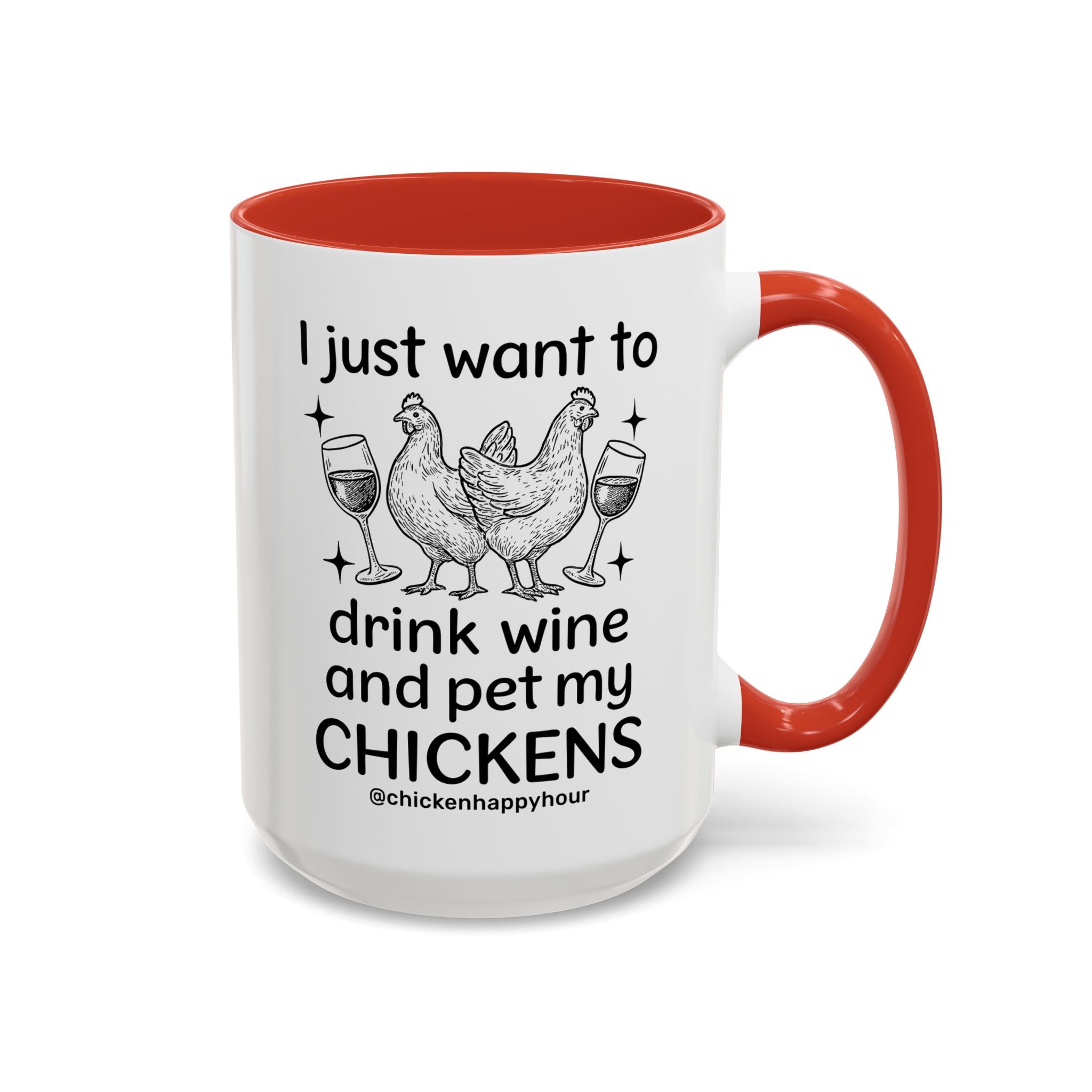 Wine and Chickens Coffee Mug
