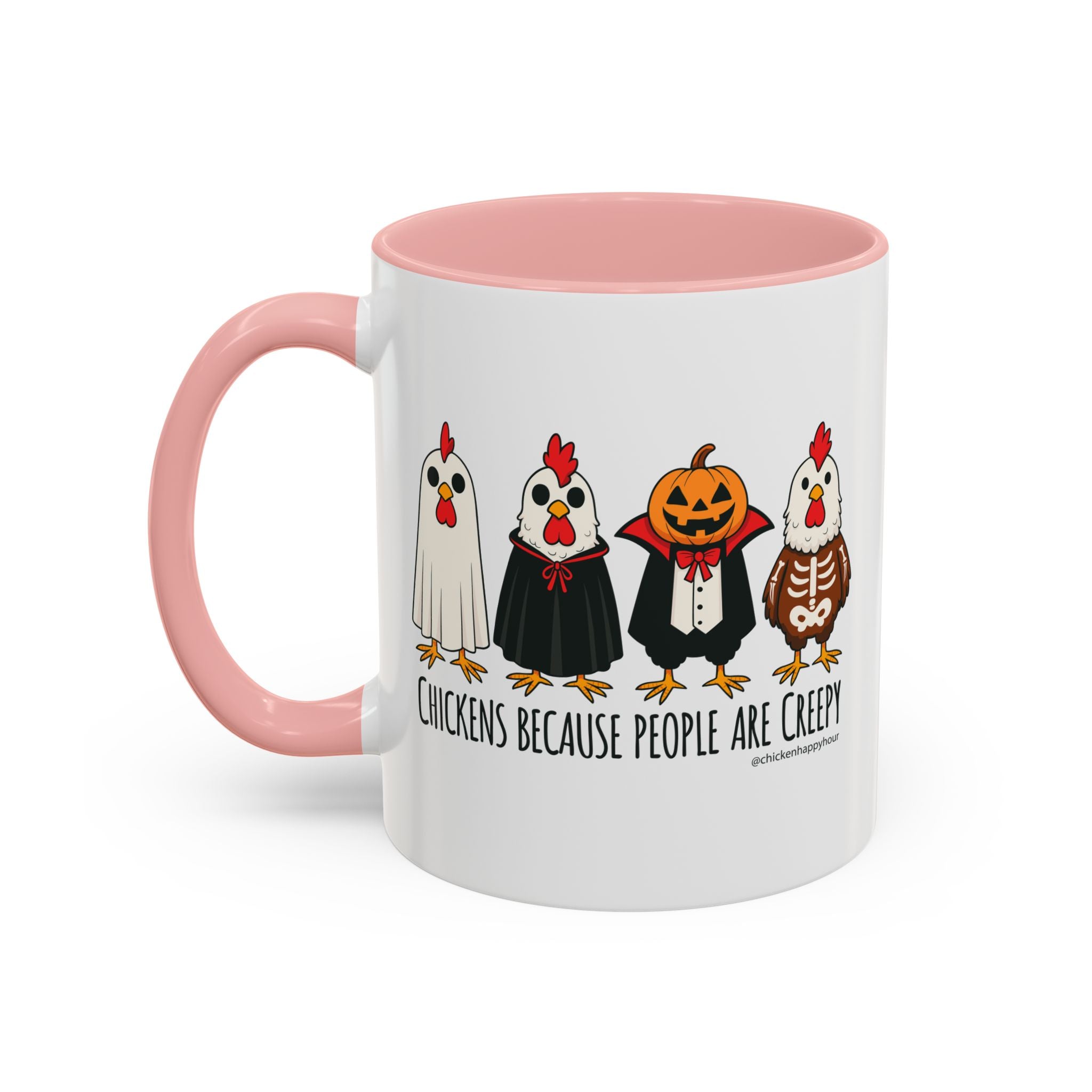 Chickens Because People Are Creepy Coffee Mug