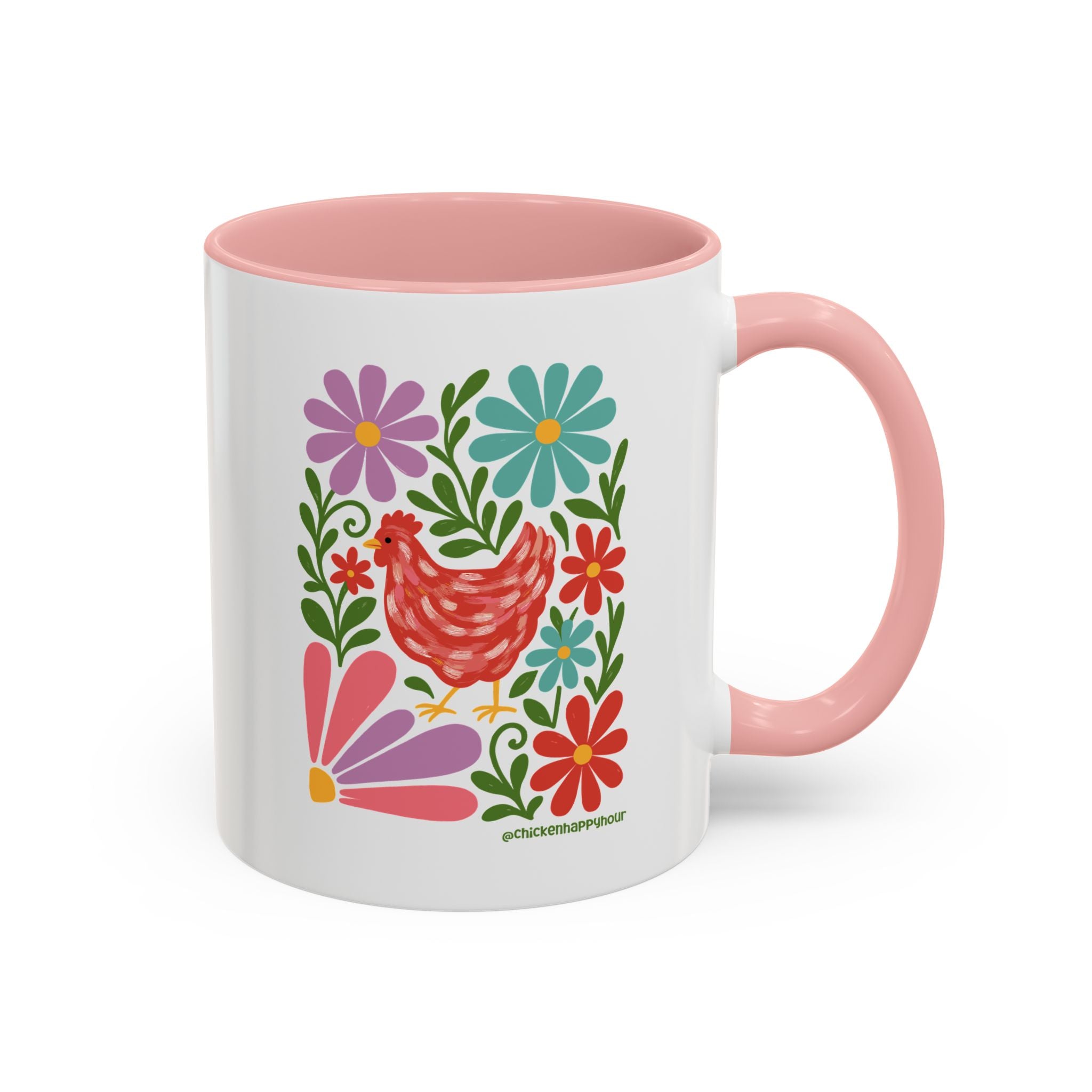Chicken Blooms Coffee Mug