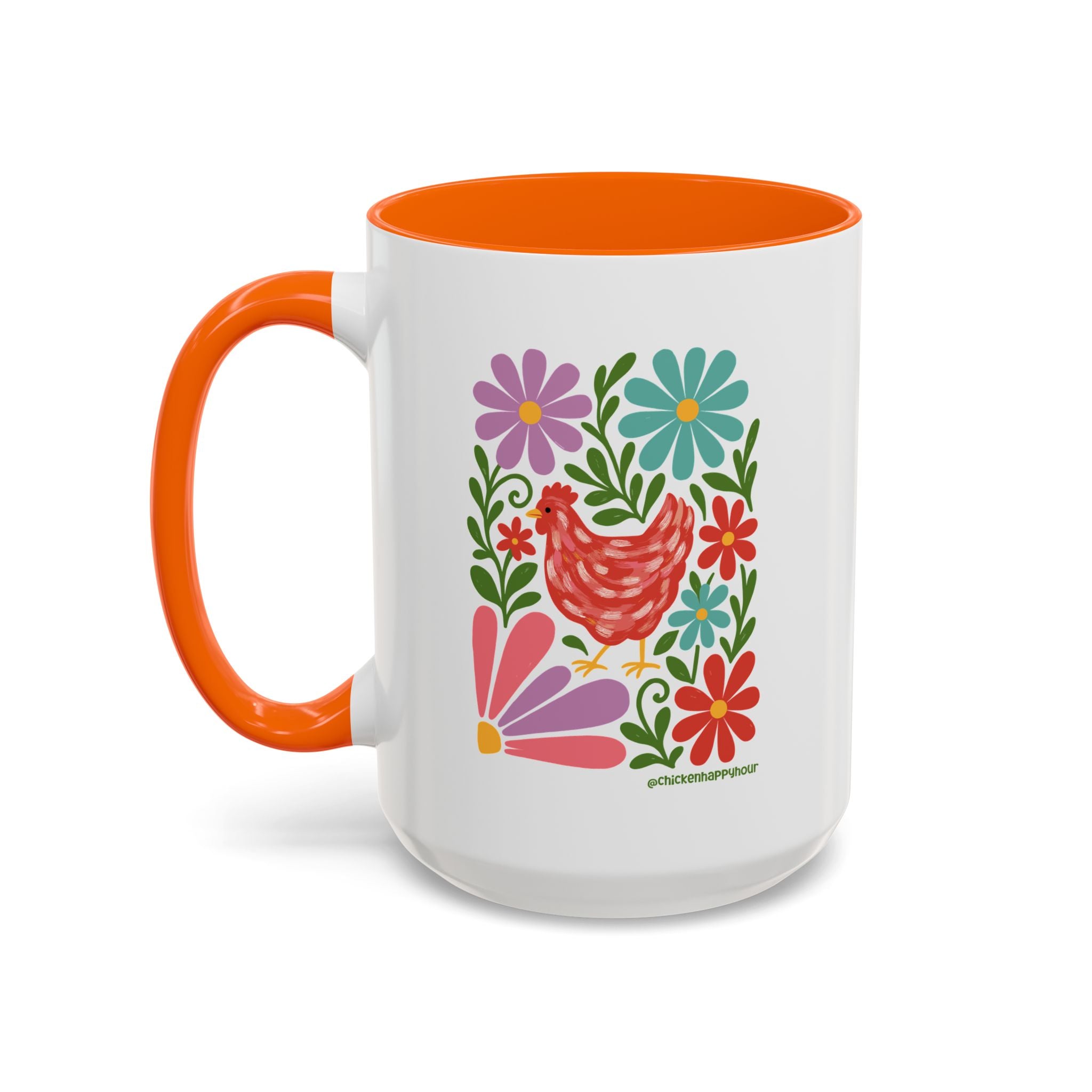Chicken Blooms Coffee Mug
