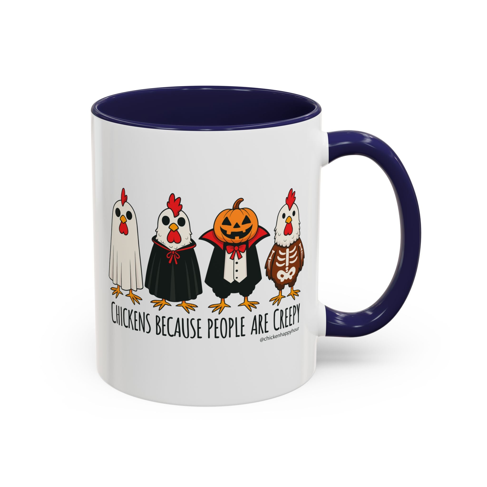 Chickens Because People Are Creepy Coffee Mug