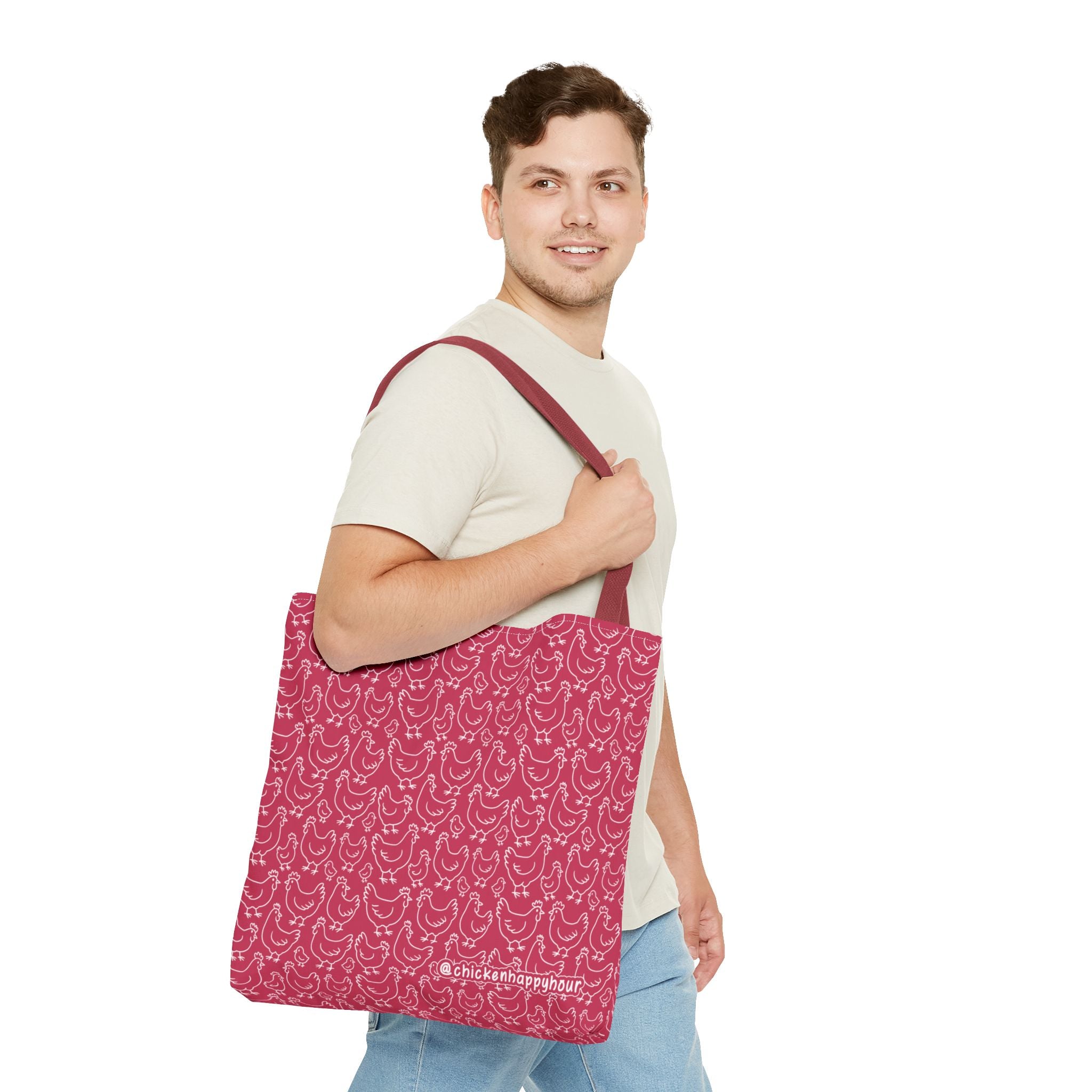 Chickens Pattern Tote Bag