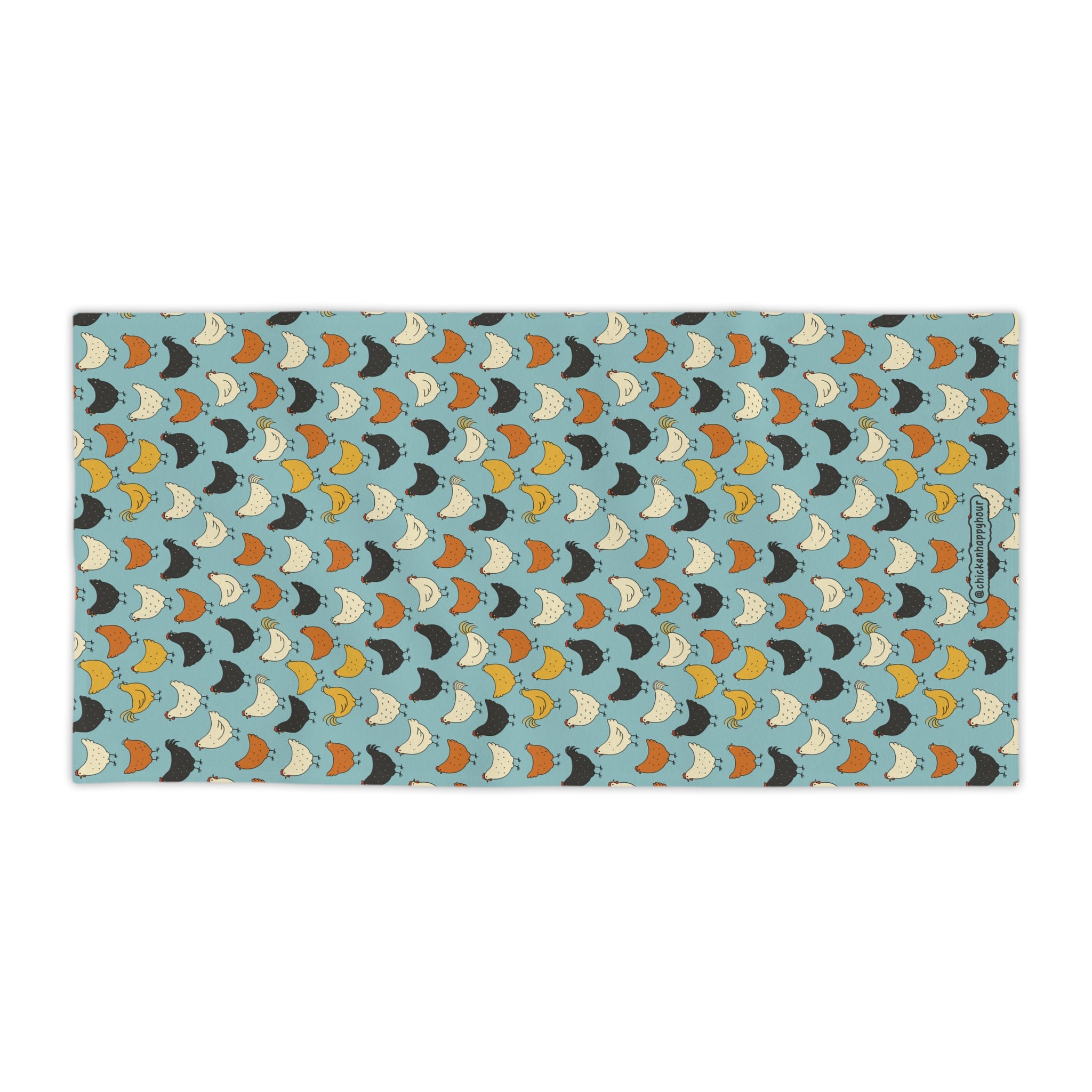 Chicken Pattern 2 Beach Towel
