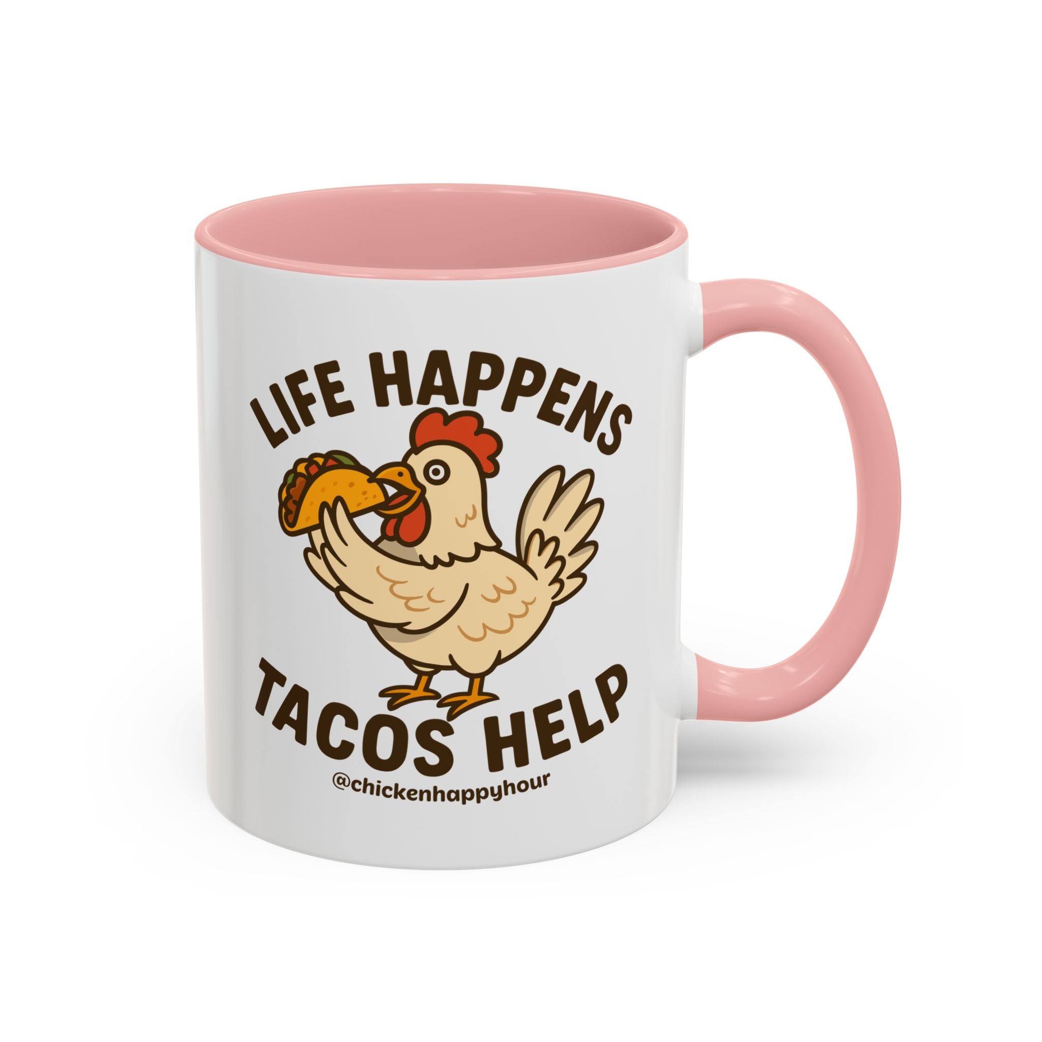 Life Happens Tacos Help Coffee Mug