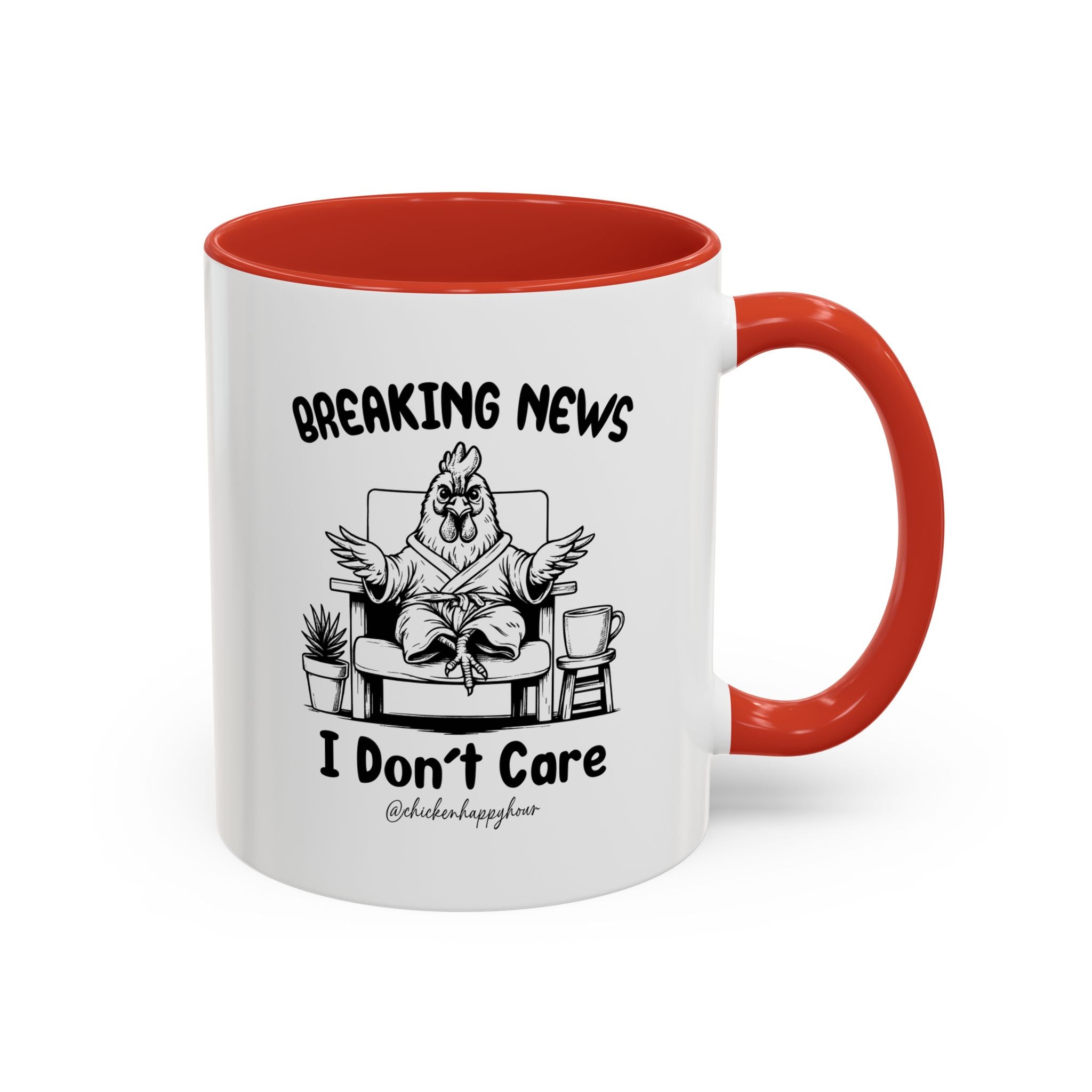 Breaking News I Don't Care Coffee Mug