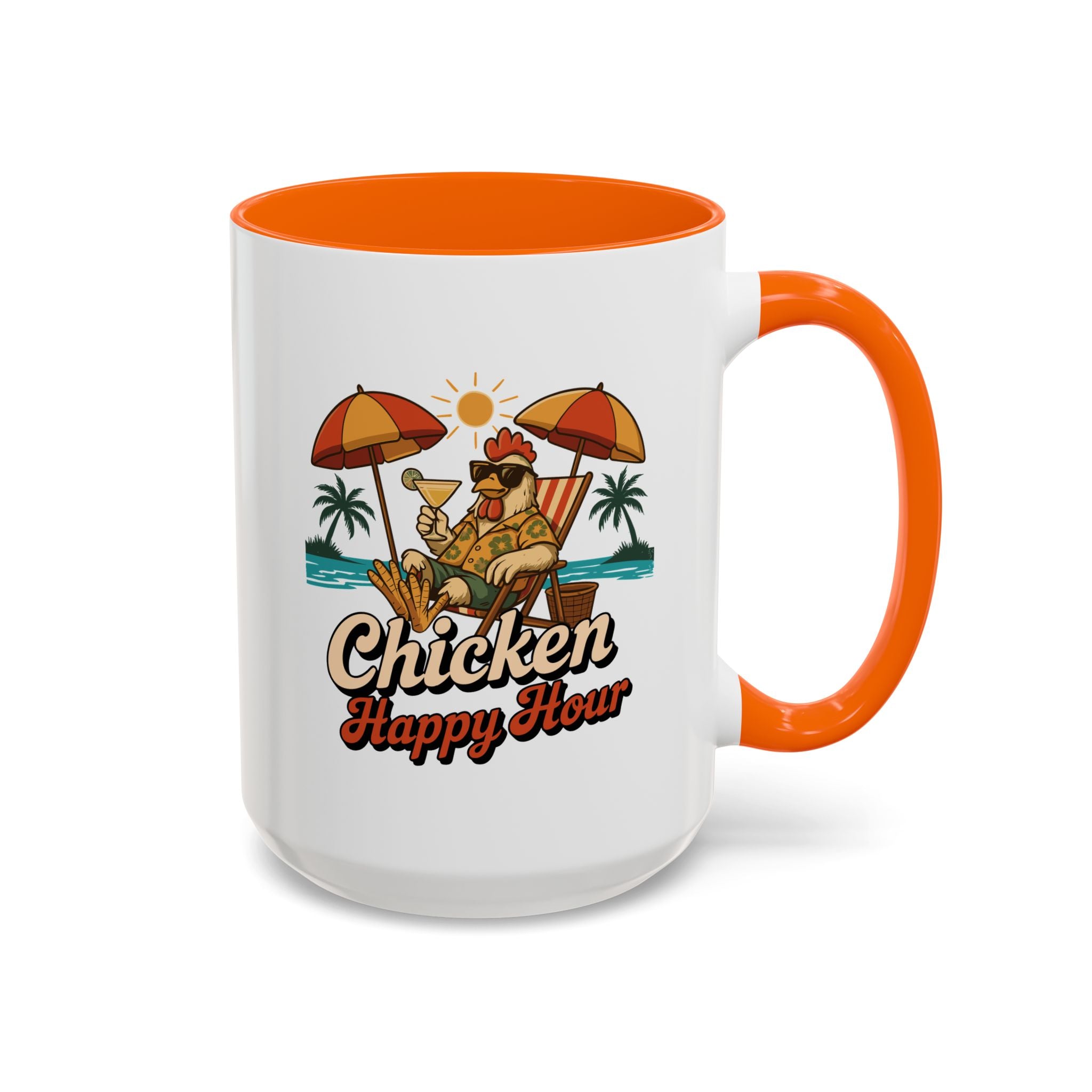 Chicken Happy Hour Beachy Chicken Coffee Mug