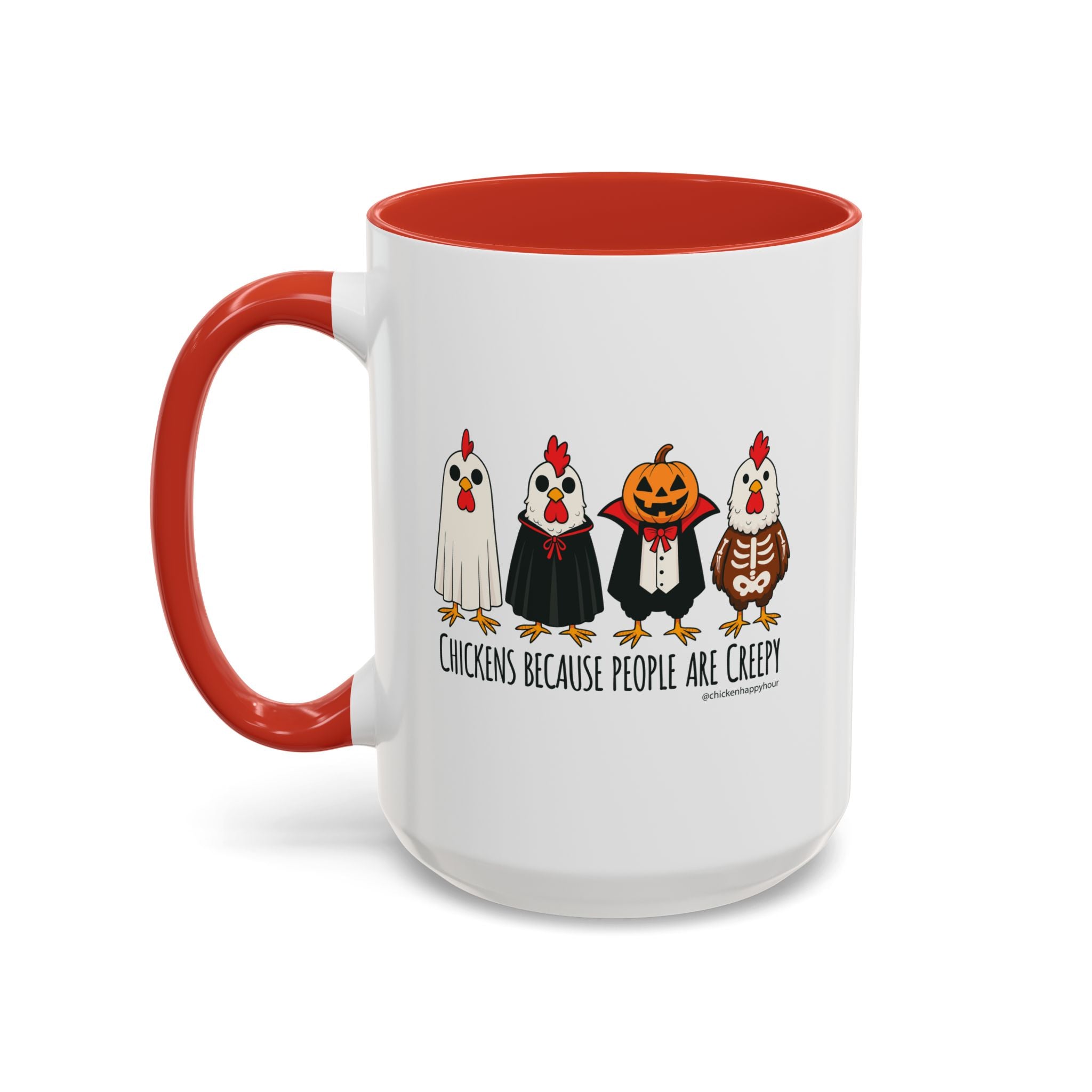 Chickens Because People Are Creepy Coffee Mug