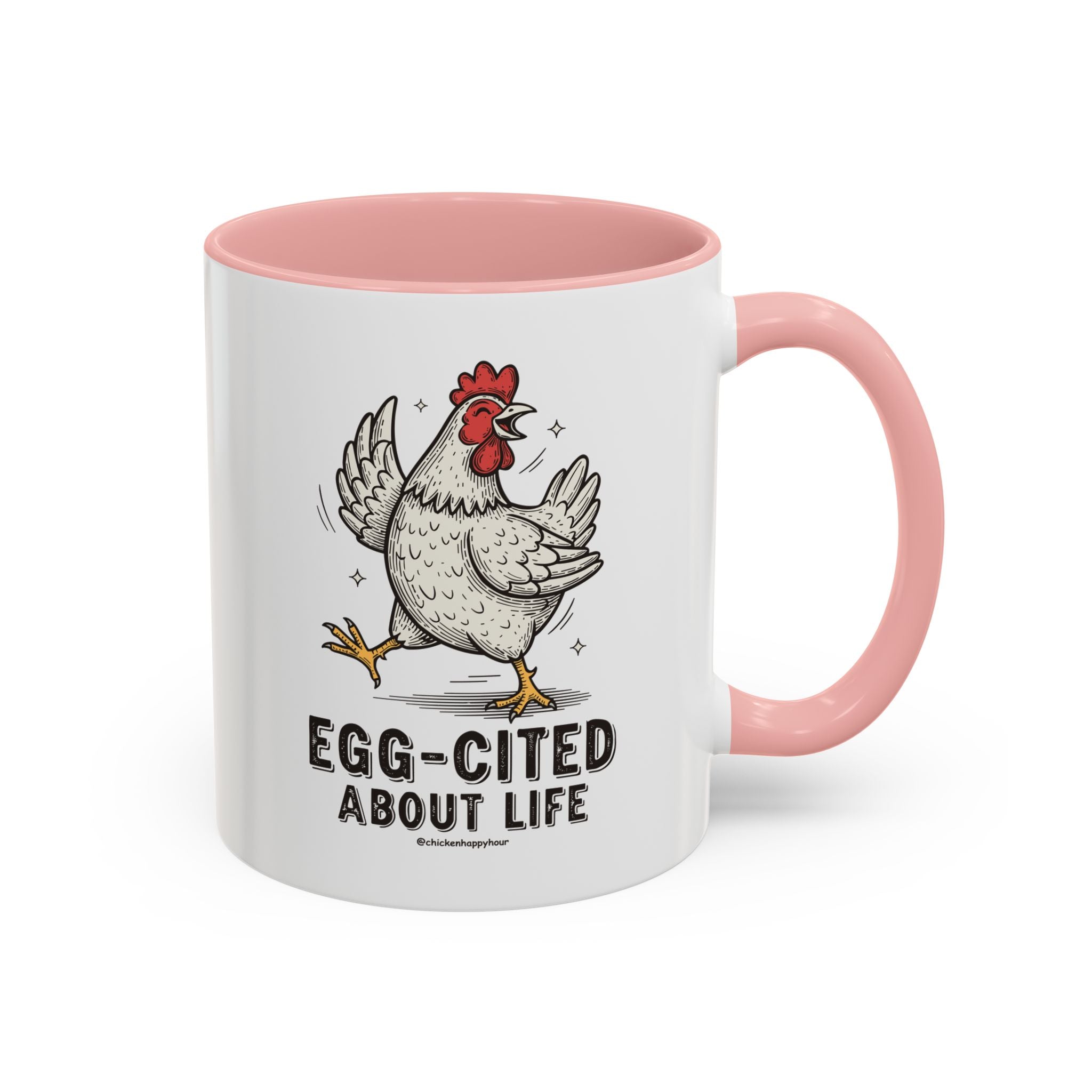 Egg-Cited About Life Coffee Mug