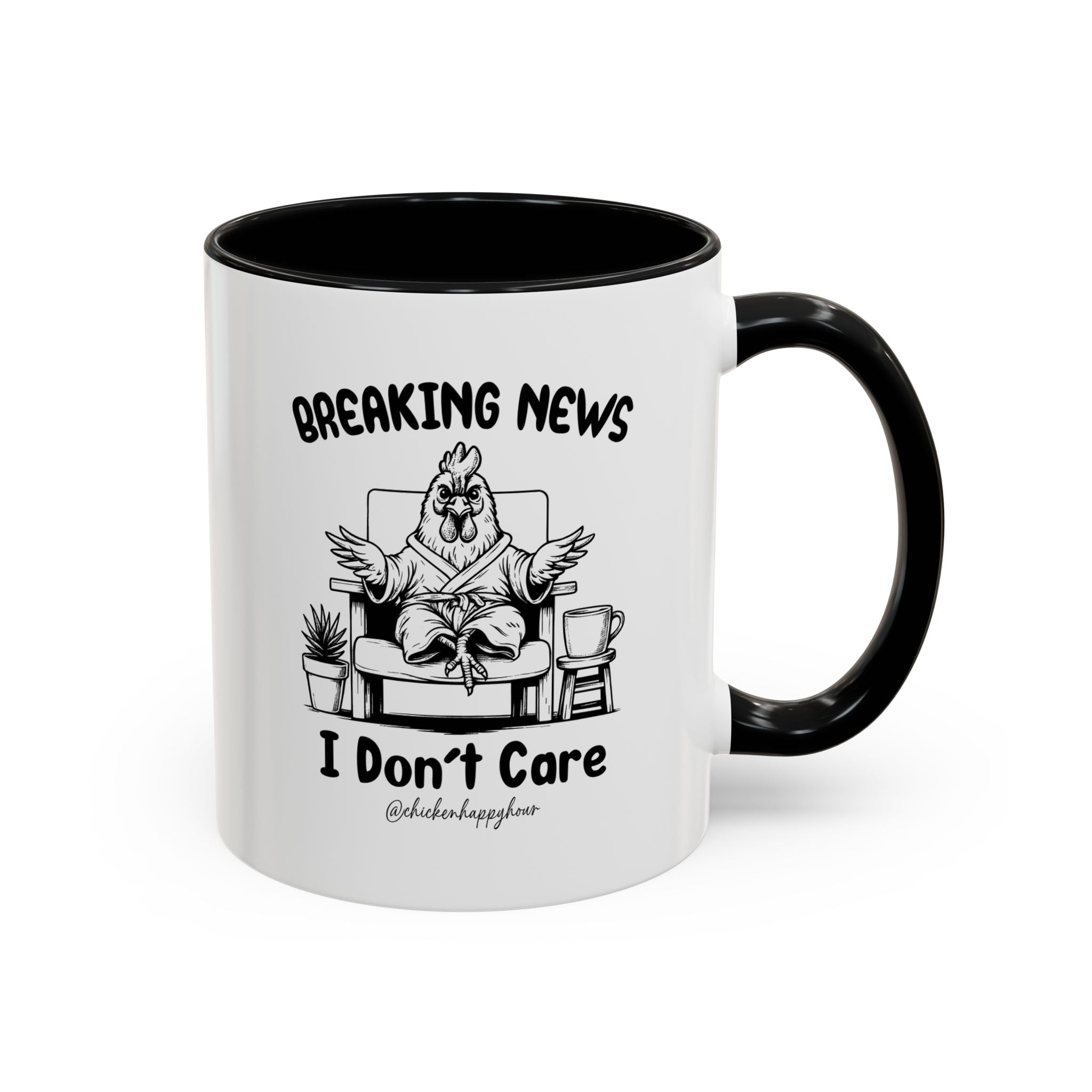 Breaking News I Don't Care Coffee Mug