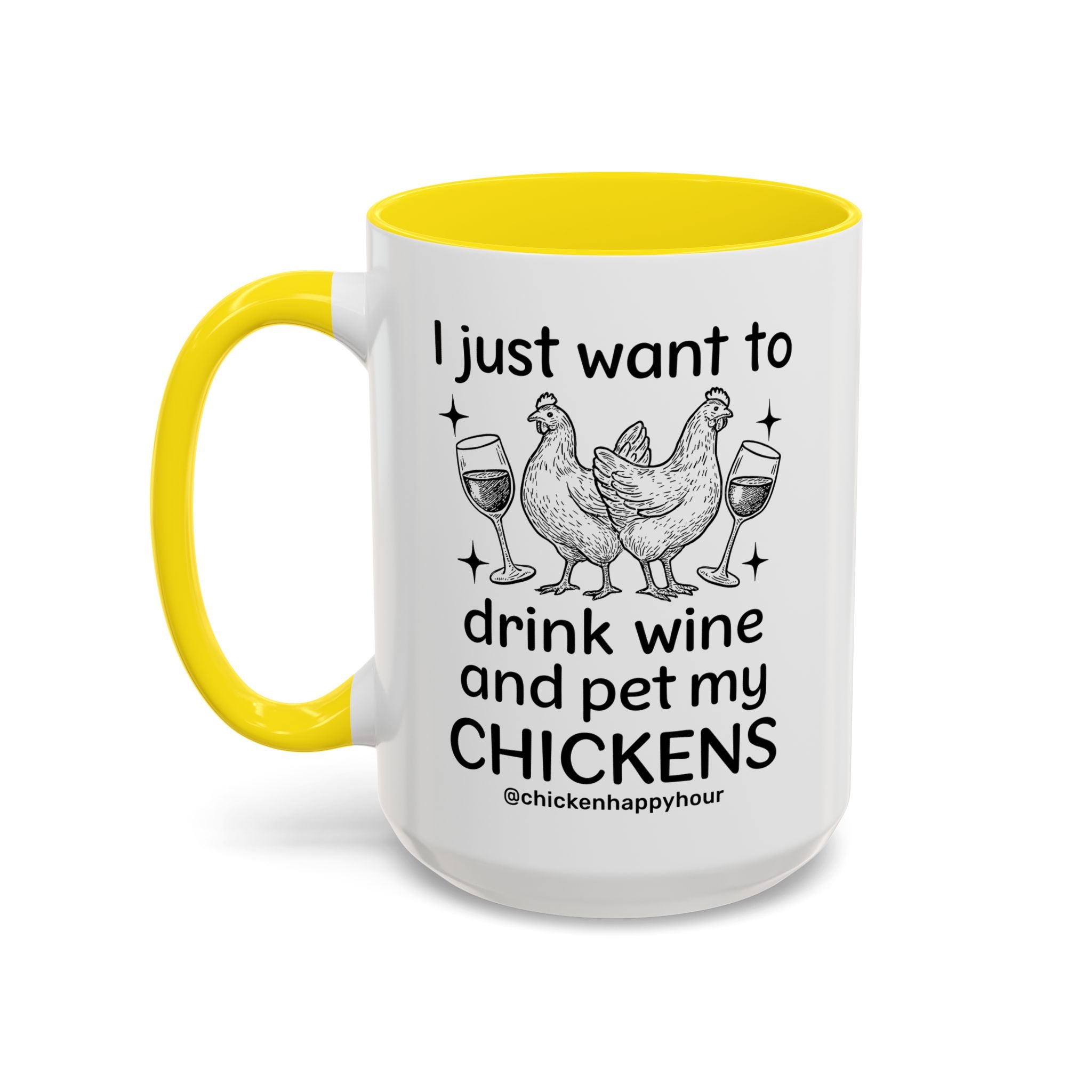 Wine and Chickens Coffee Mug