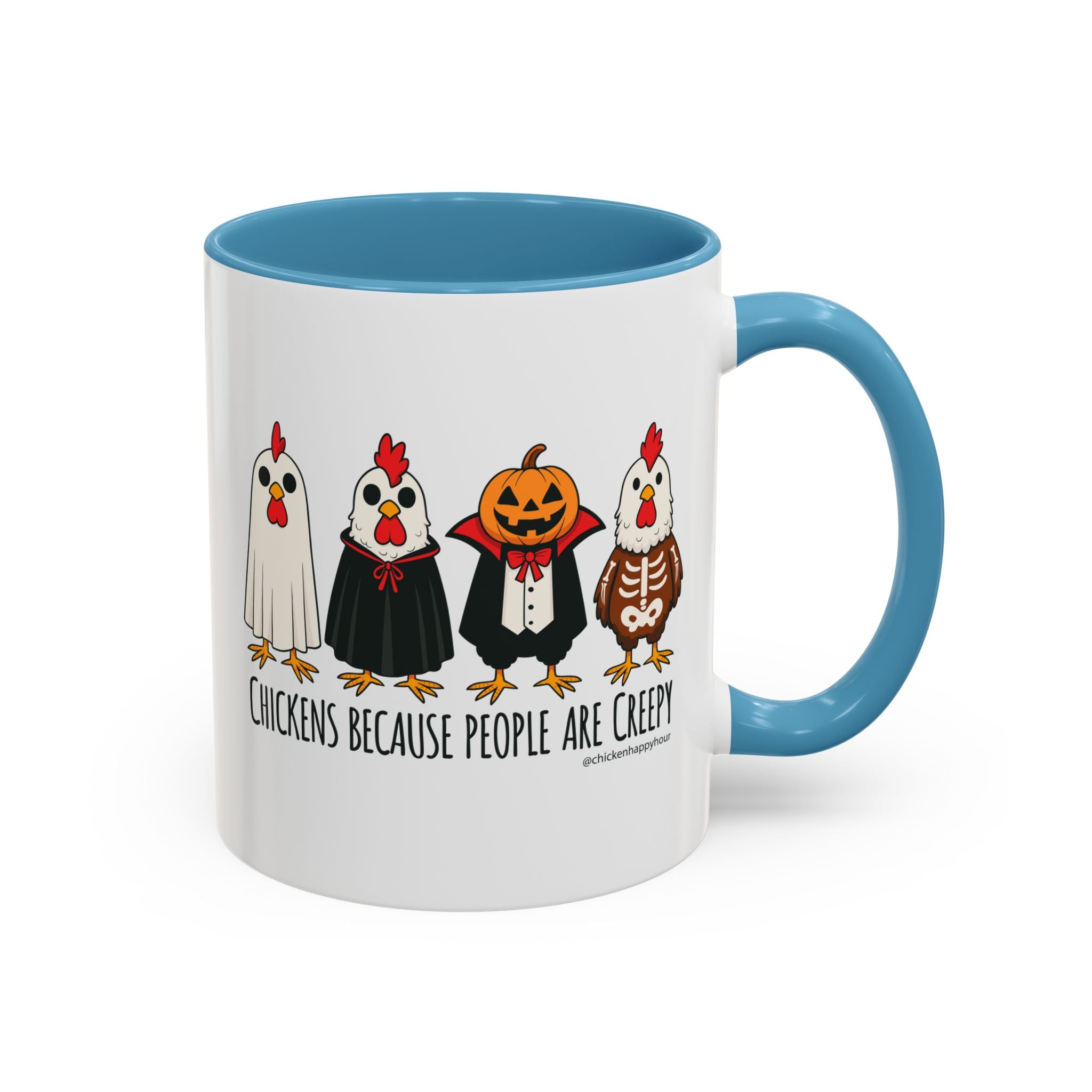 Chickens Because People Are Creepy Coffee Mug
