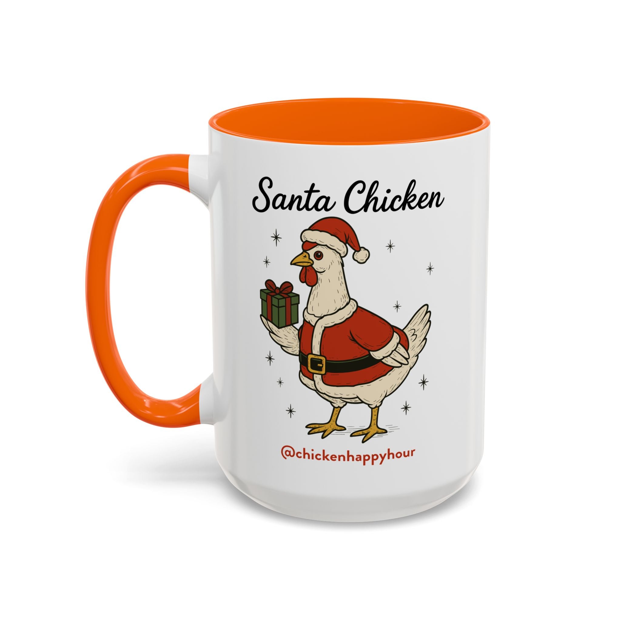 Santa Chicken Coffee Mug