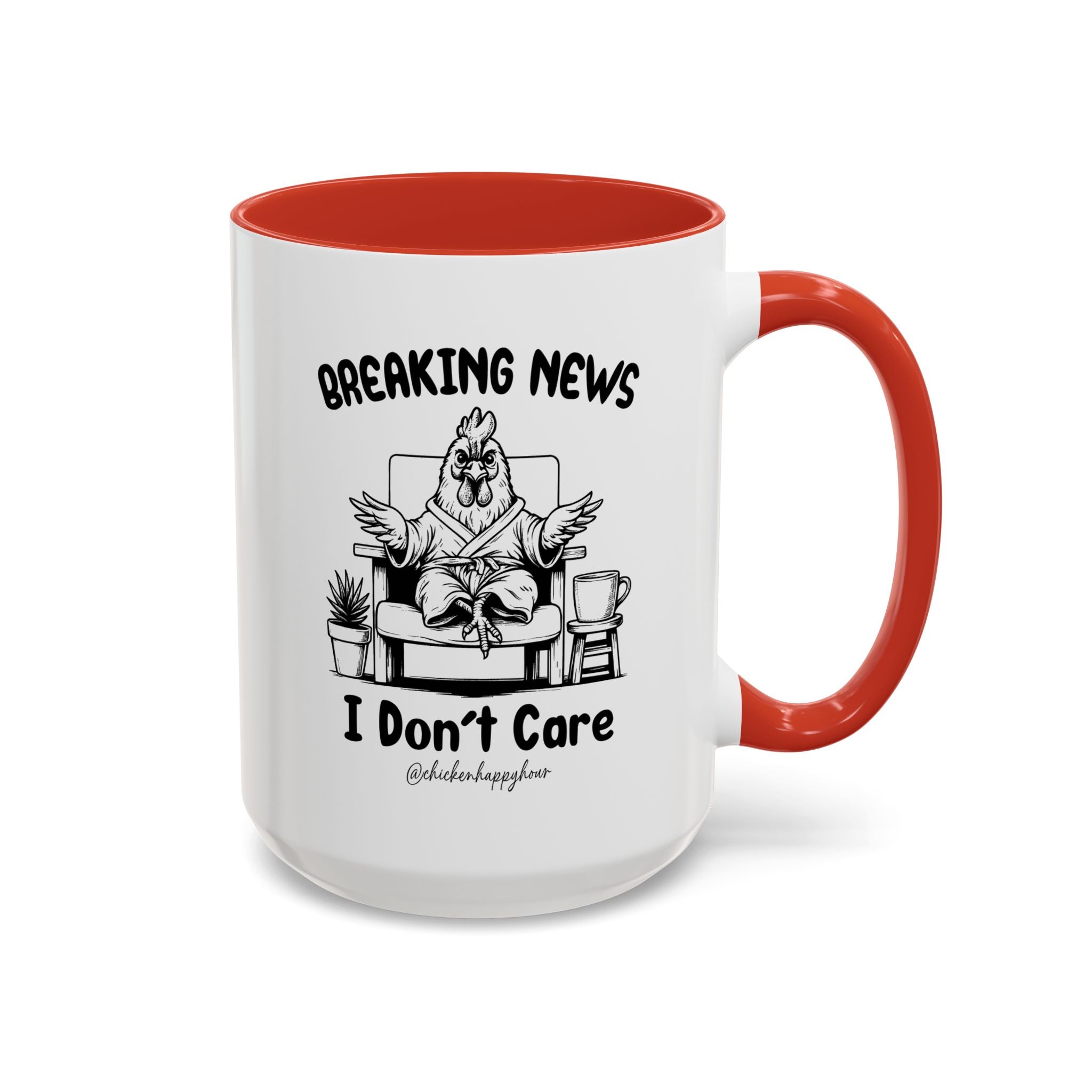Breaking News I Don't Care Coffee Mug