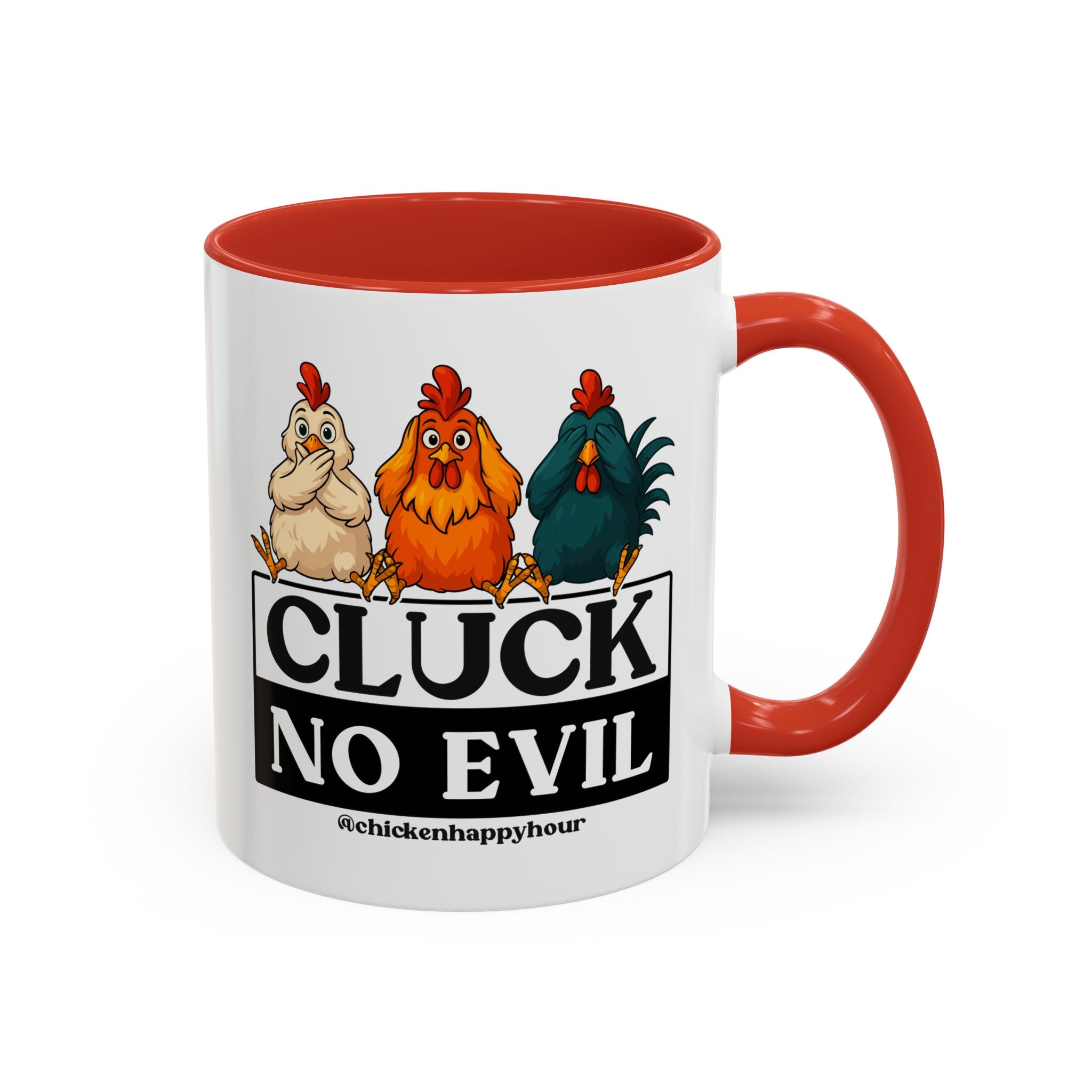 Cluck, No Evil Coffee Mug