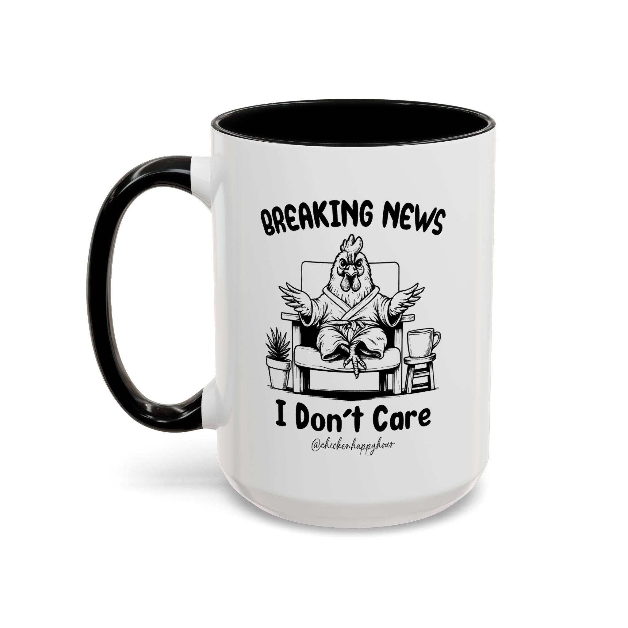 Breaking News I Don't Care Coffee Mug