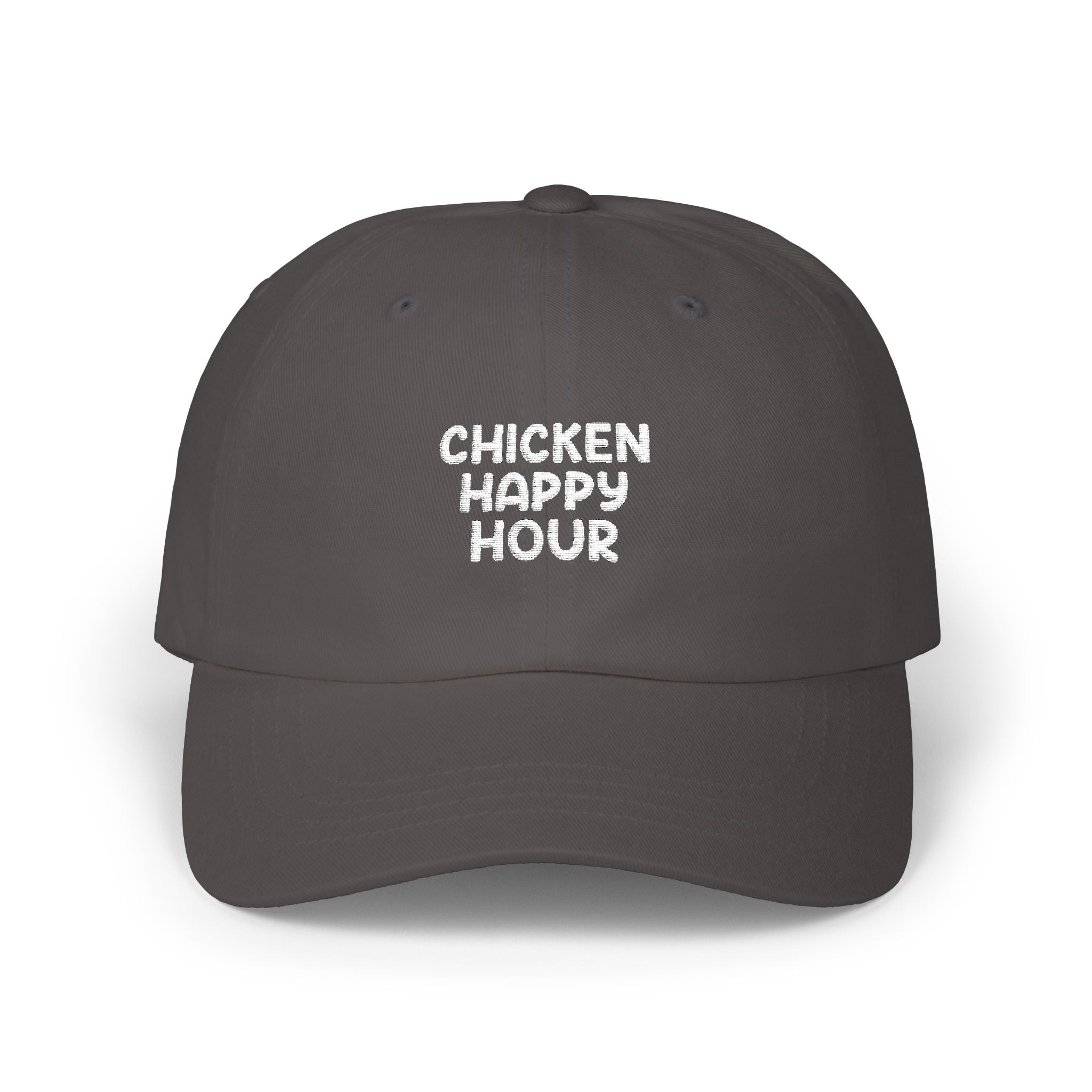 CHICKEN HAPPY HOUR V3 Silver Dad Cap