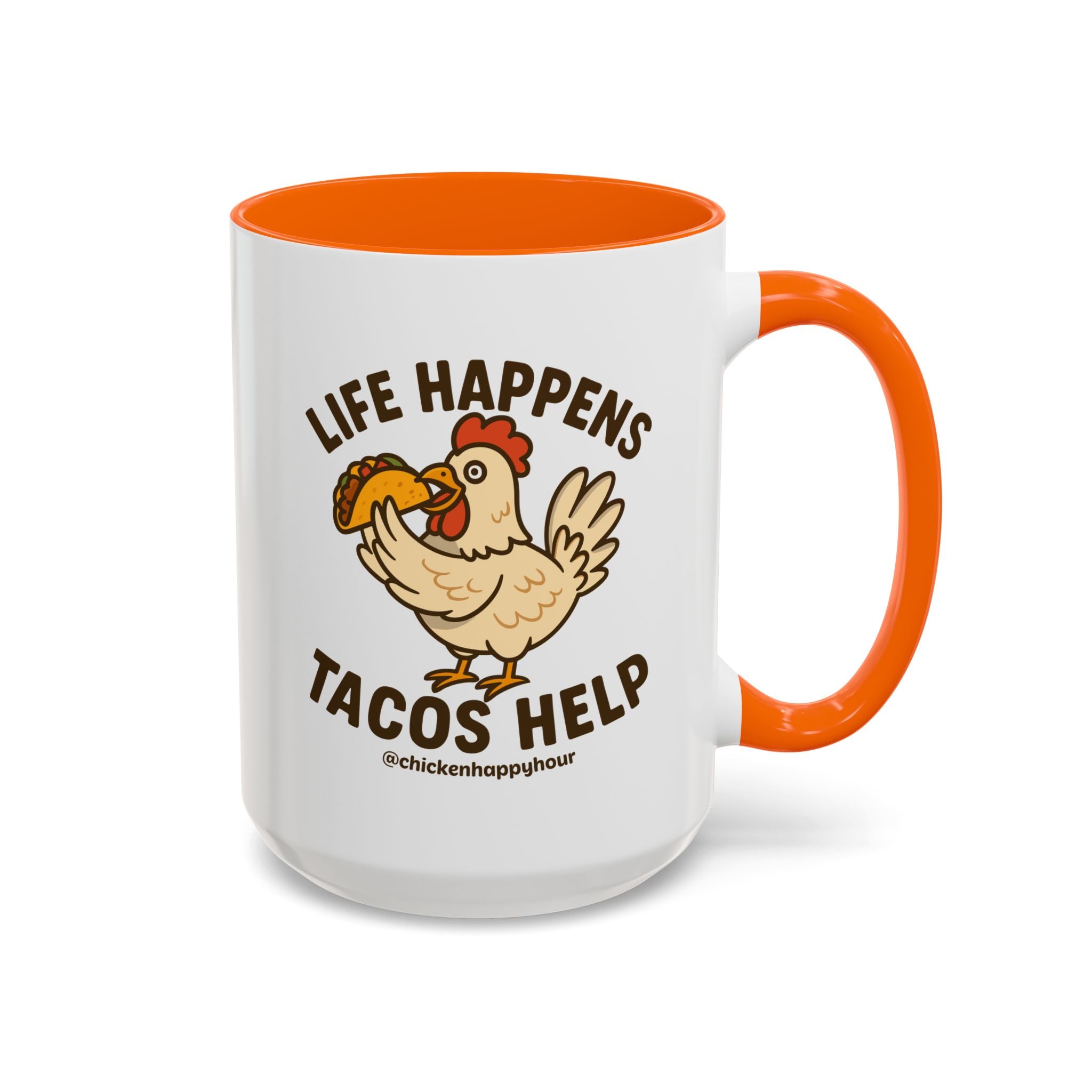 Life Happens Tacos Help Coffee Mug