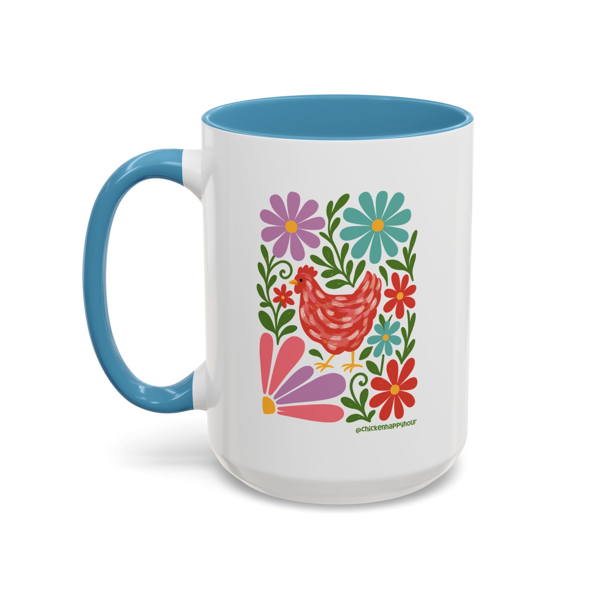 Chicken Blooms Coffee Mug