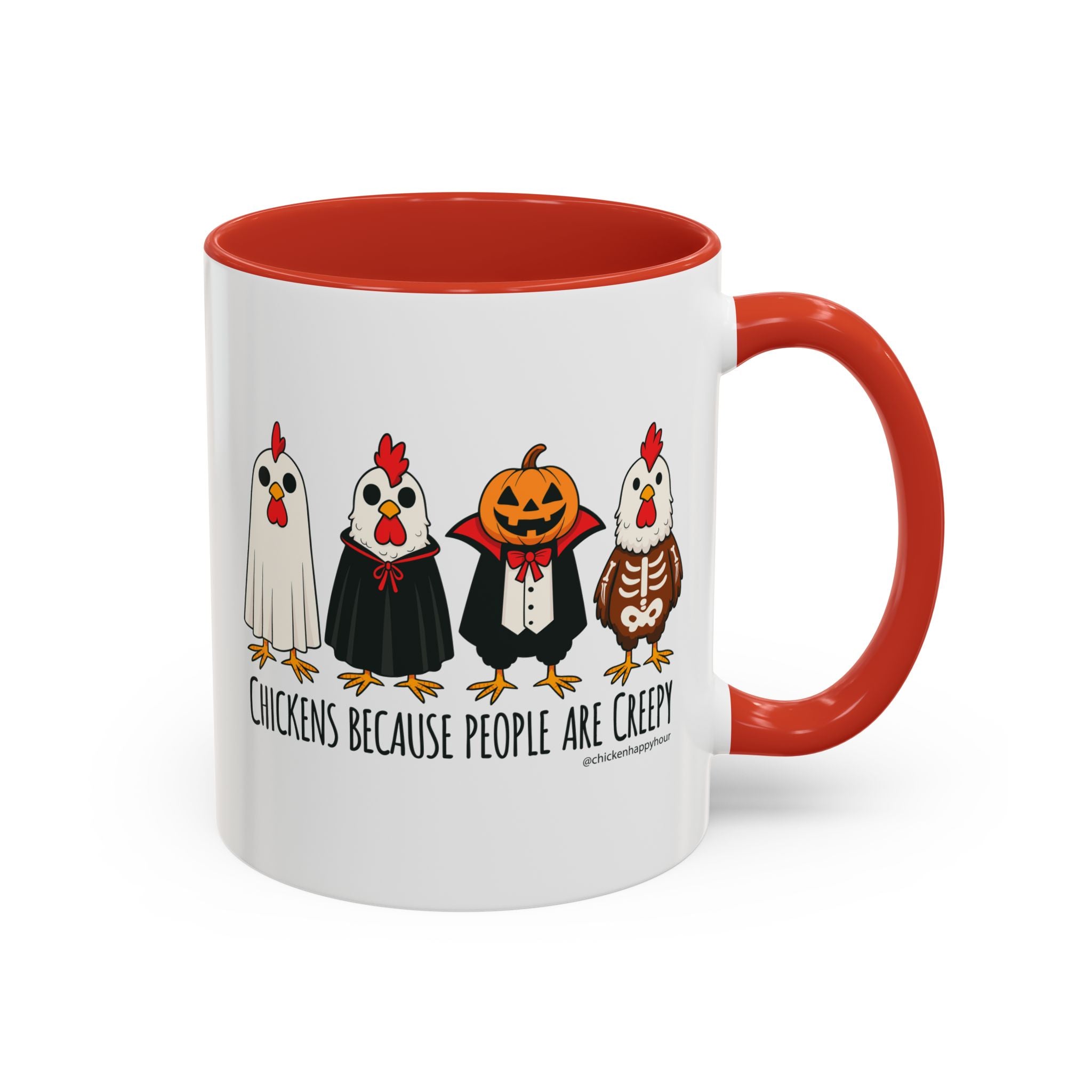 Chickens Because People Are Creepy Coffee Mug