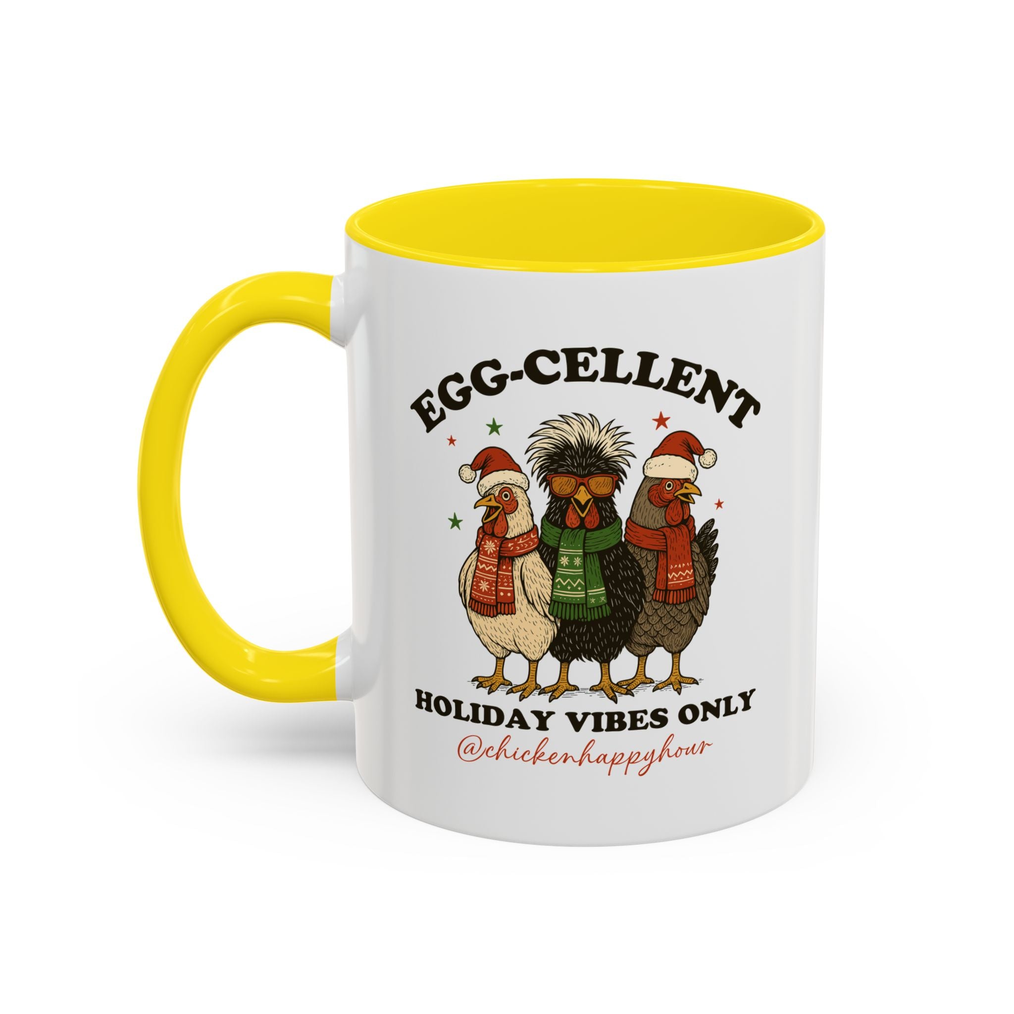 Egg-Cellent Holiday Vibes Only Coffee Mug