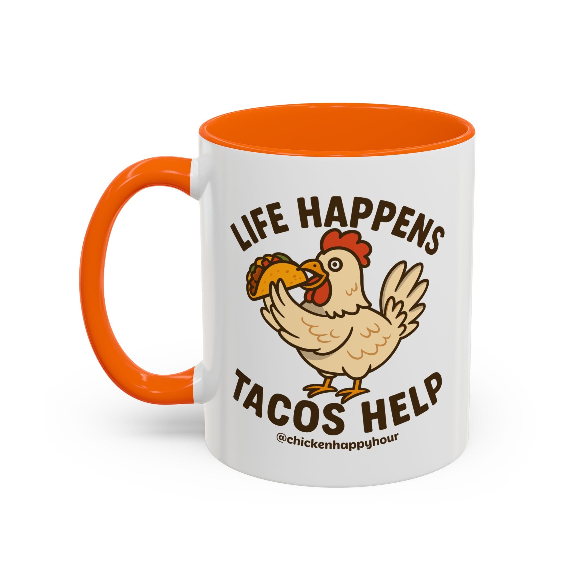 Life Happens Tacos Help Coffee Mug