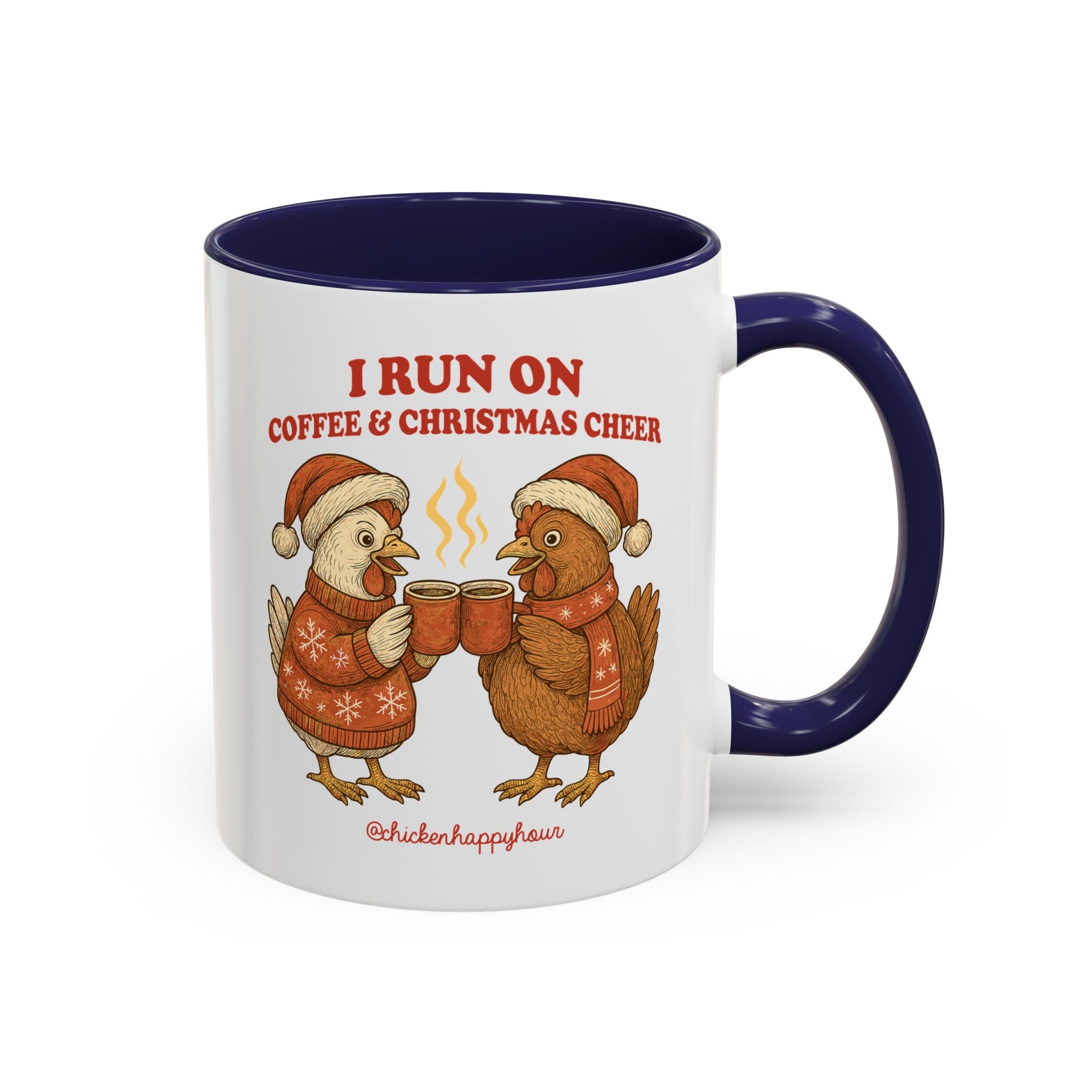 I Run on Coffee & Christmas Cheer Coffee Mug