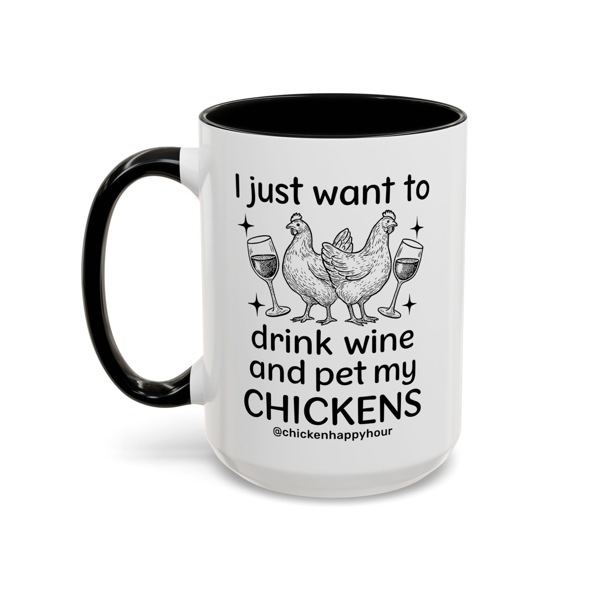 Wine and Chickens Coffee Mug