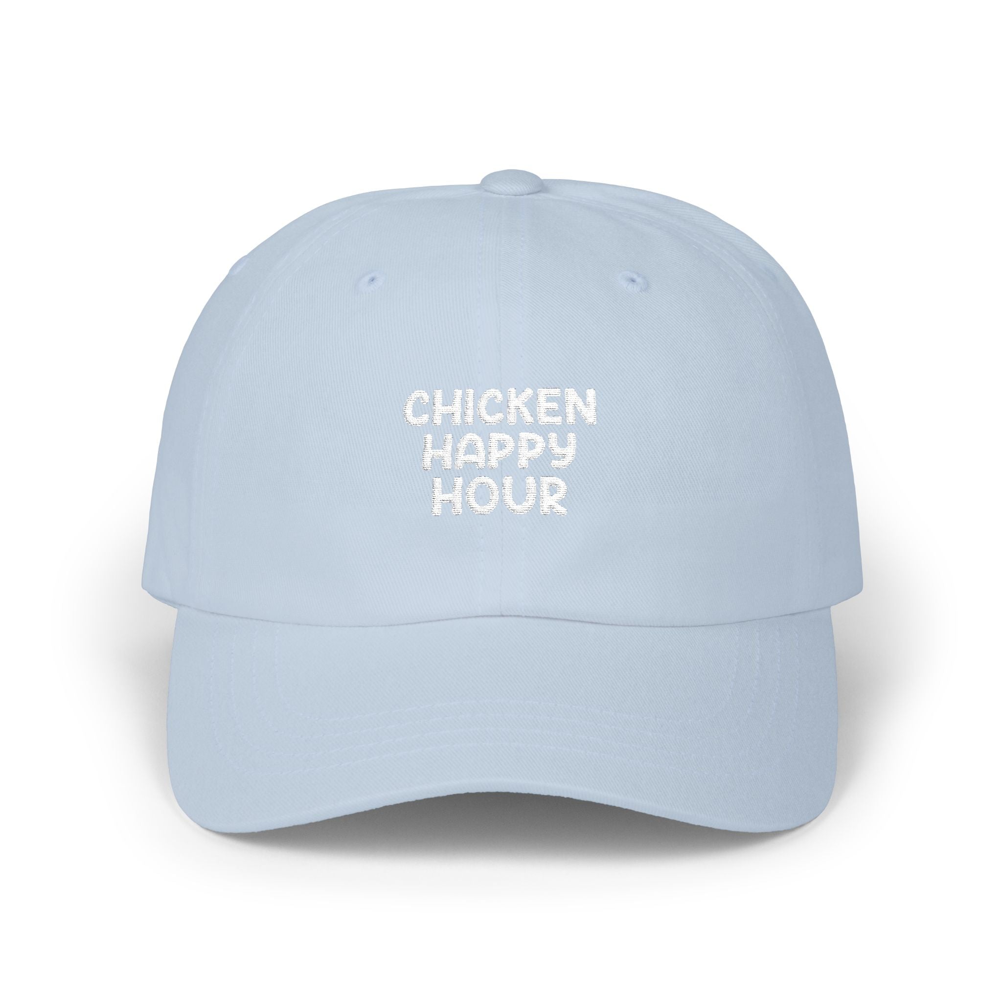 CHICKEN HAPPY HOUR V3 Silver Dad Cap