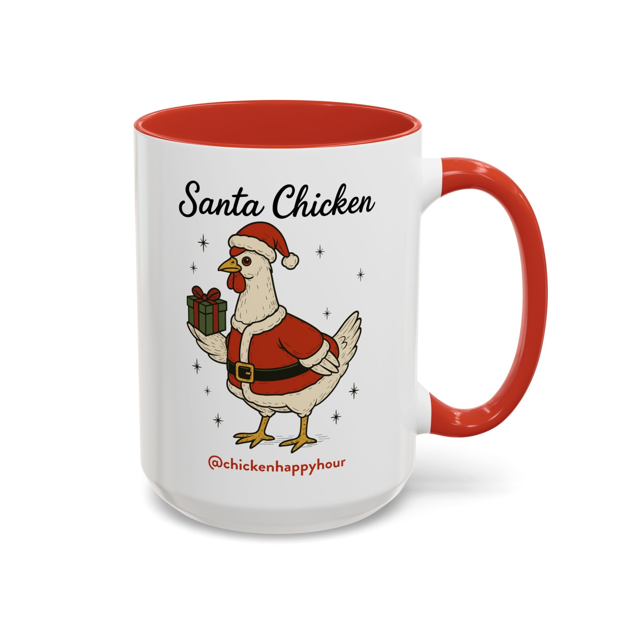 Santa Chicken Coffee Mug